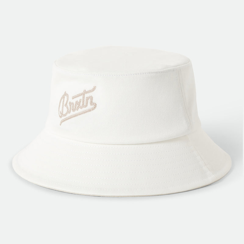 ELDON PACKABLE BUCKET HAT - OFF WHITE/BEIGE