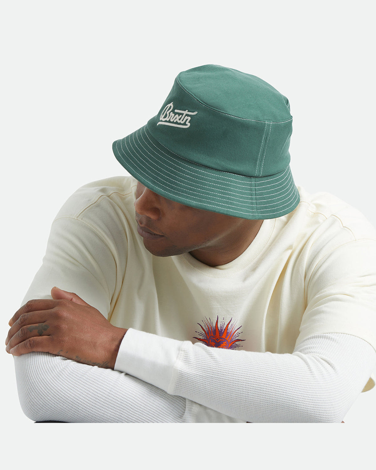 ELDON PACKABLE BUCKET HAT - PRIMAL GREEN