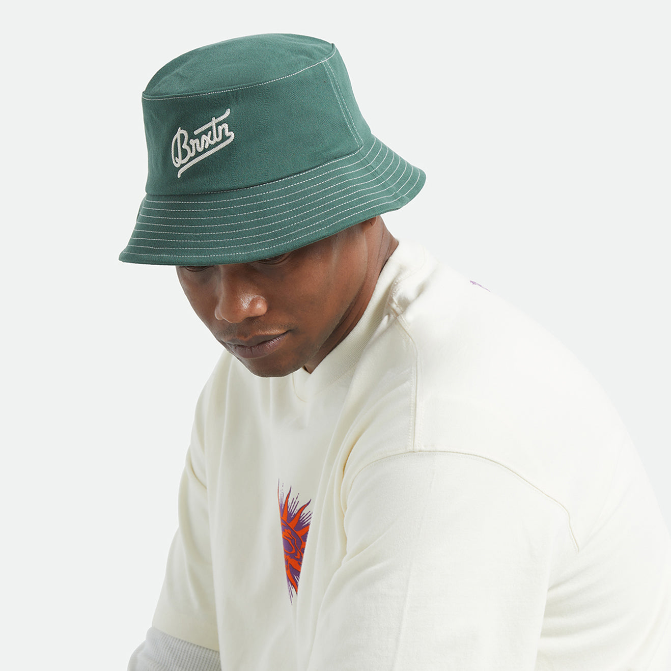 ELDON PACKABLE BUCKET HAT - PRIMAL GREEN