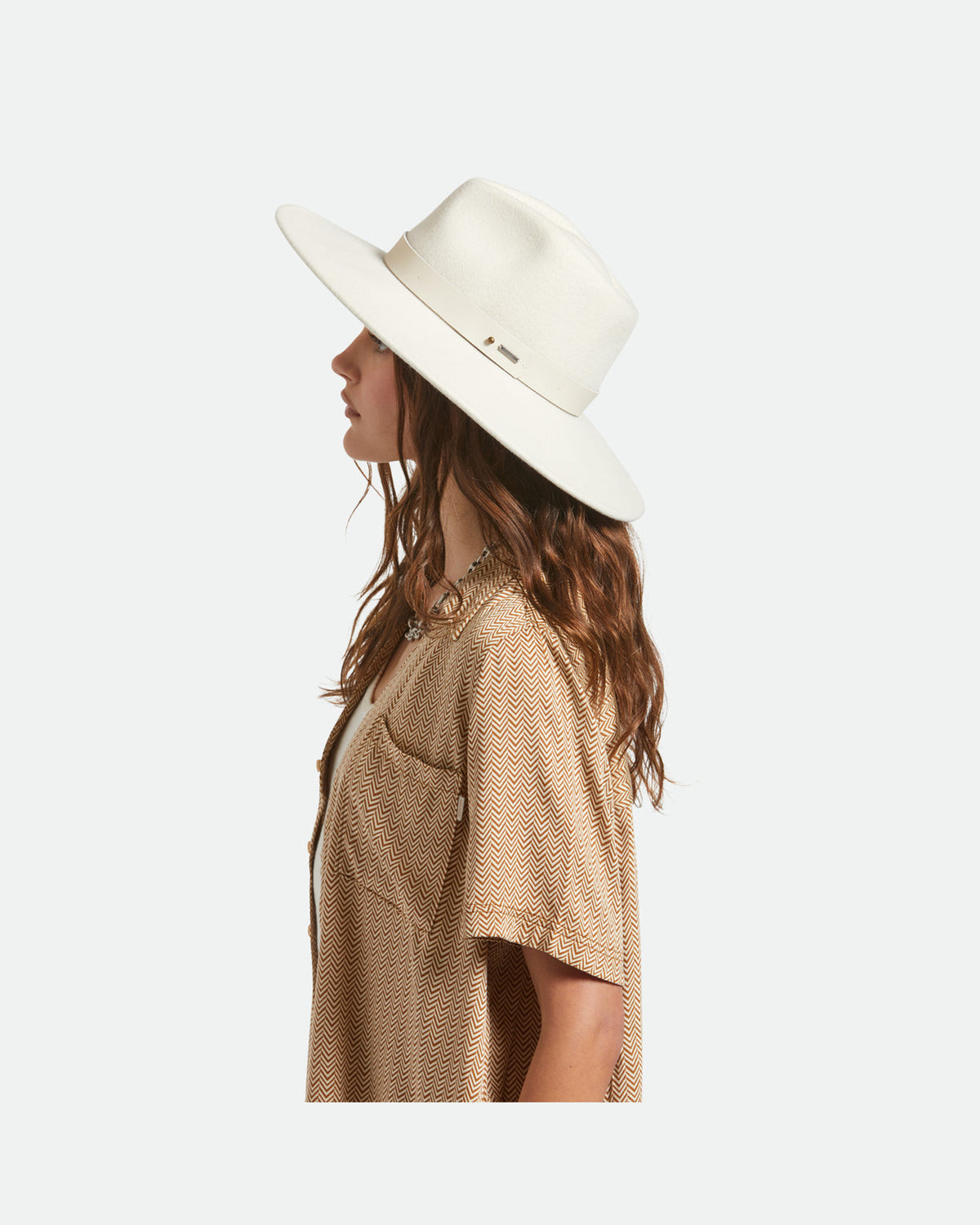 ELEANOR FELT PACKABLE HAT - OFF WHITE