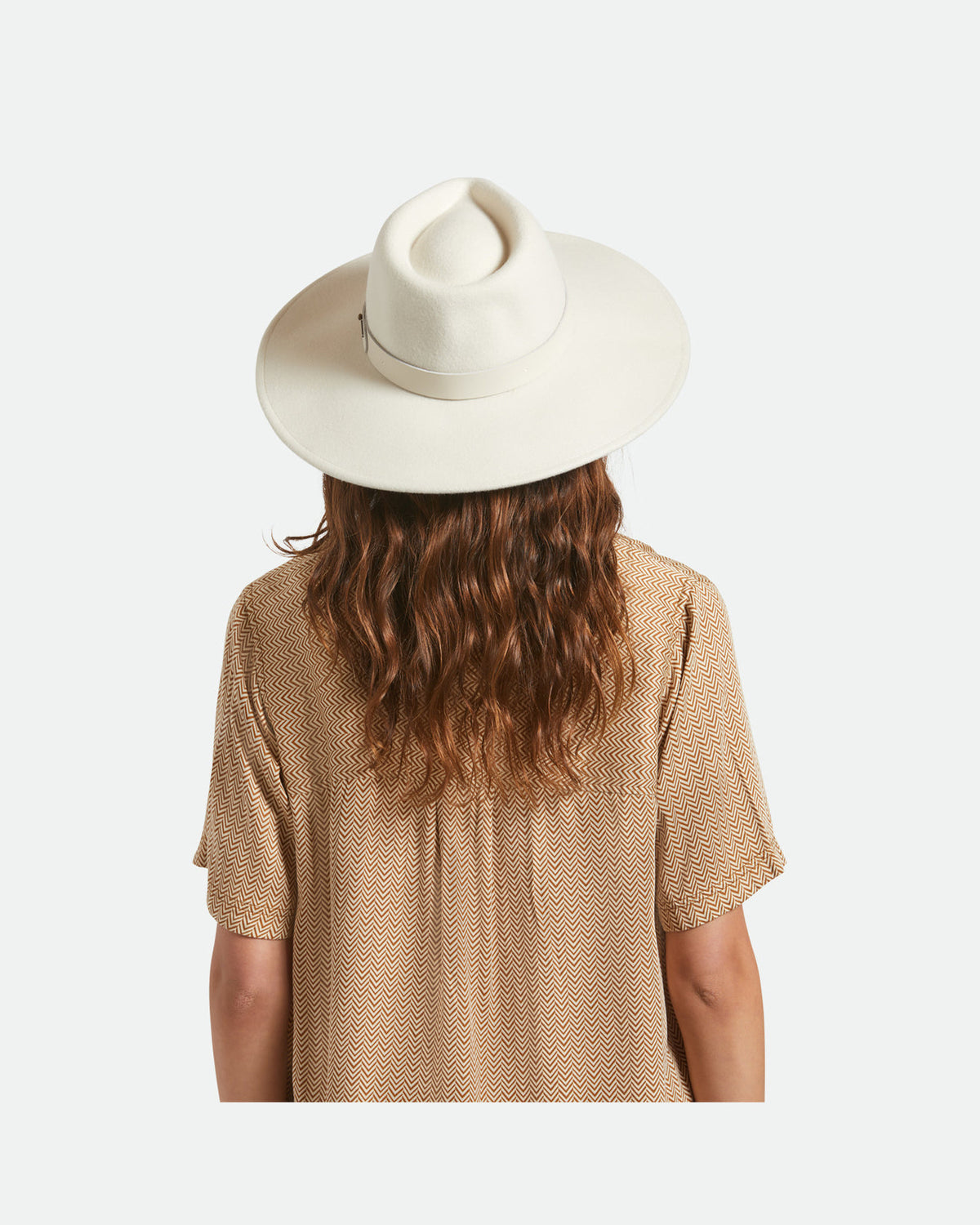 ELEANOR FELT PACKABLE HAT - OFF WHITE