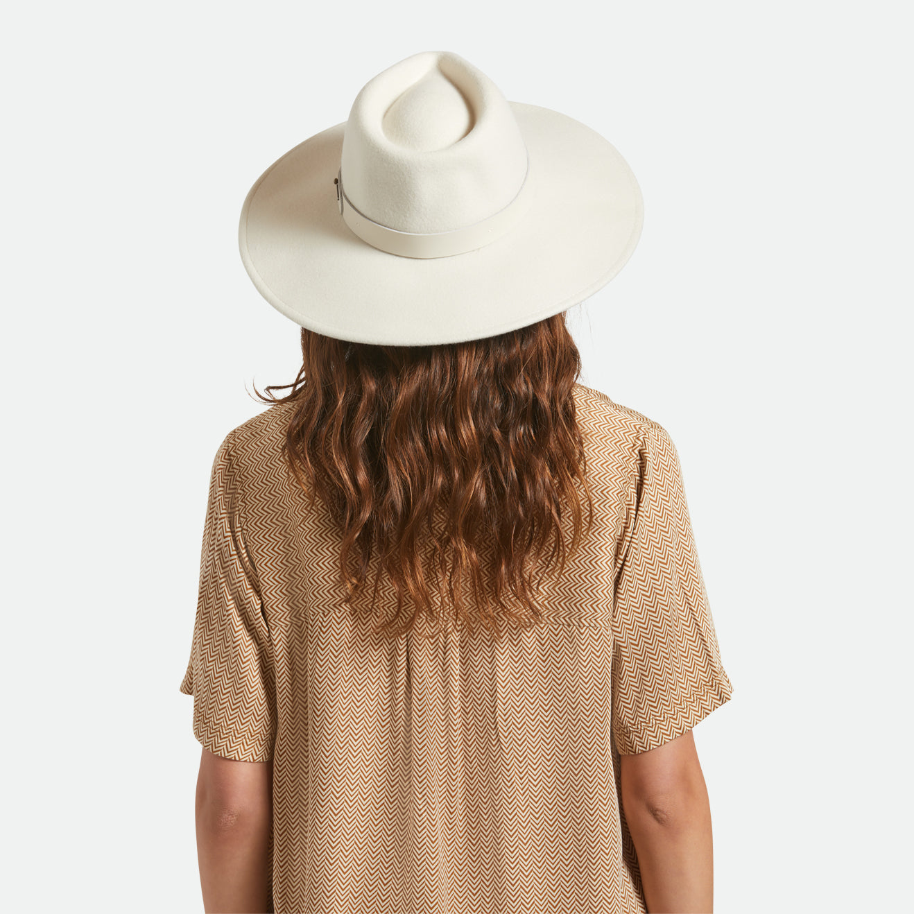 ELEANOR FELT PACKABLE HAT - OFF WHITE