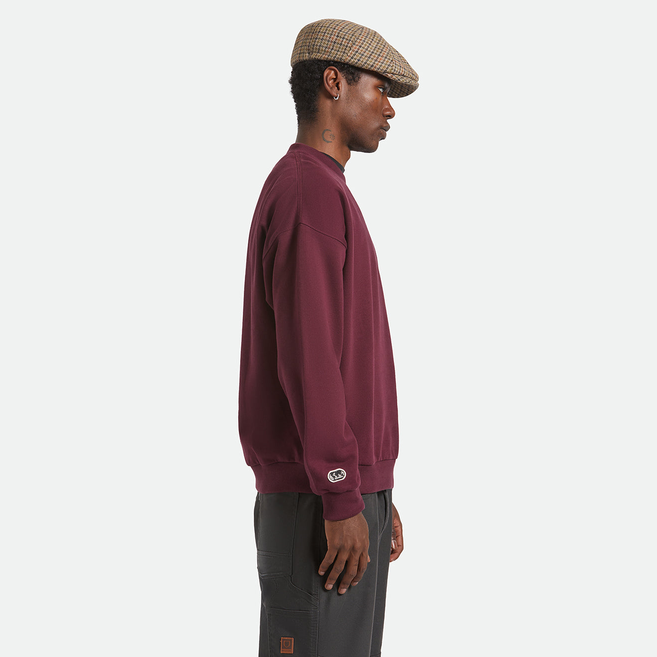 EMBROIDERED HEAVY WEIGHT CREW - PORT