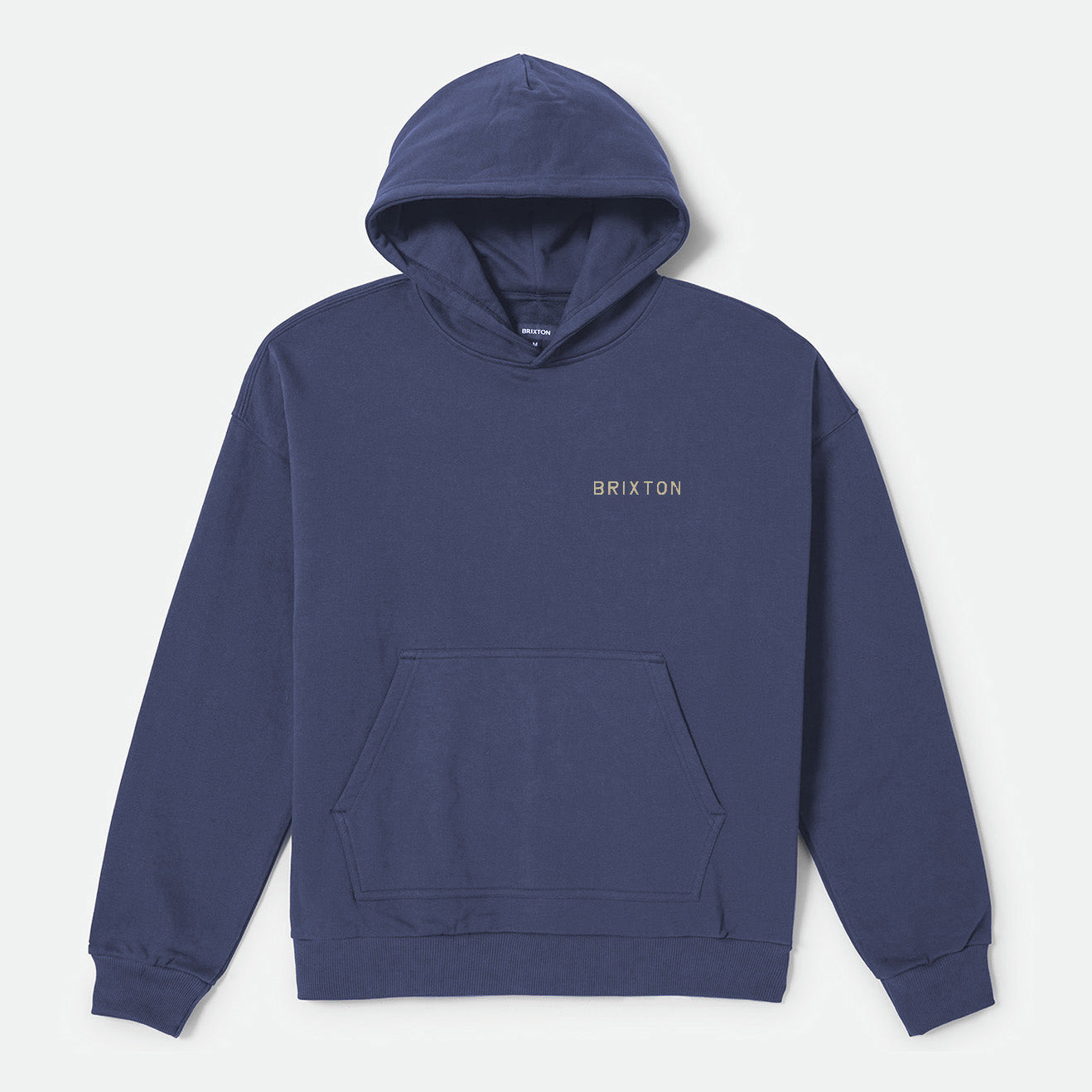 EMBROIDERED HEAVY WEIGHT HOOD - MOOD INDIGO