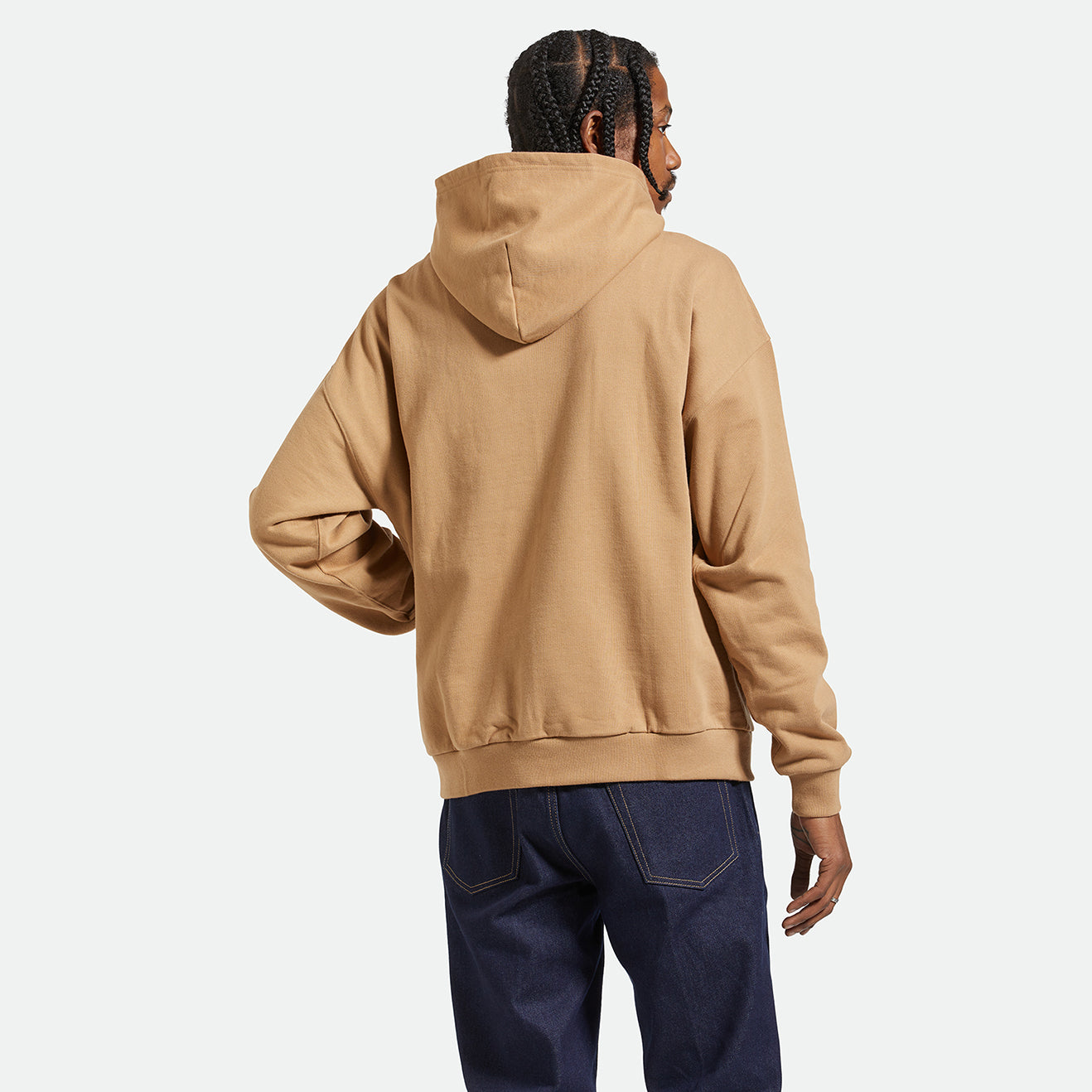 EMBROIDERED HEAVY WEIGHT HOOD - TIGER'S EYE