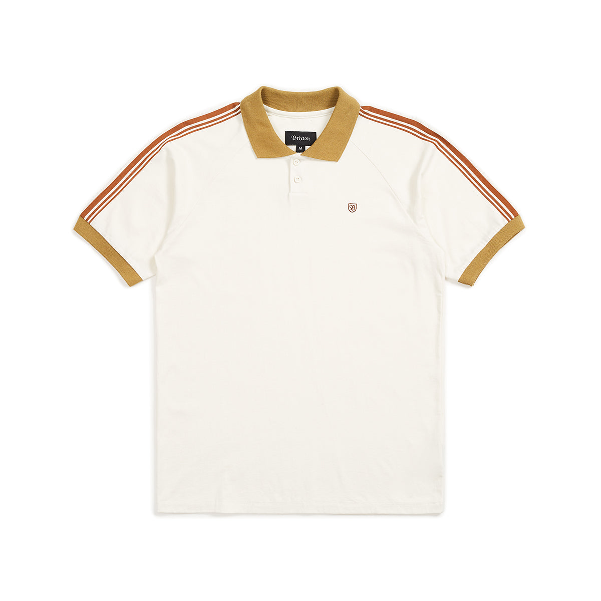 ESTE S/S POLO - CREAM/KHAKI