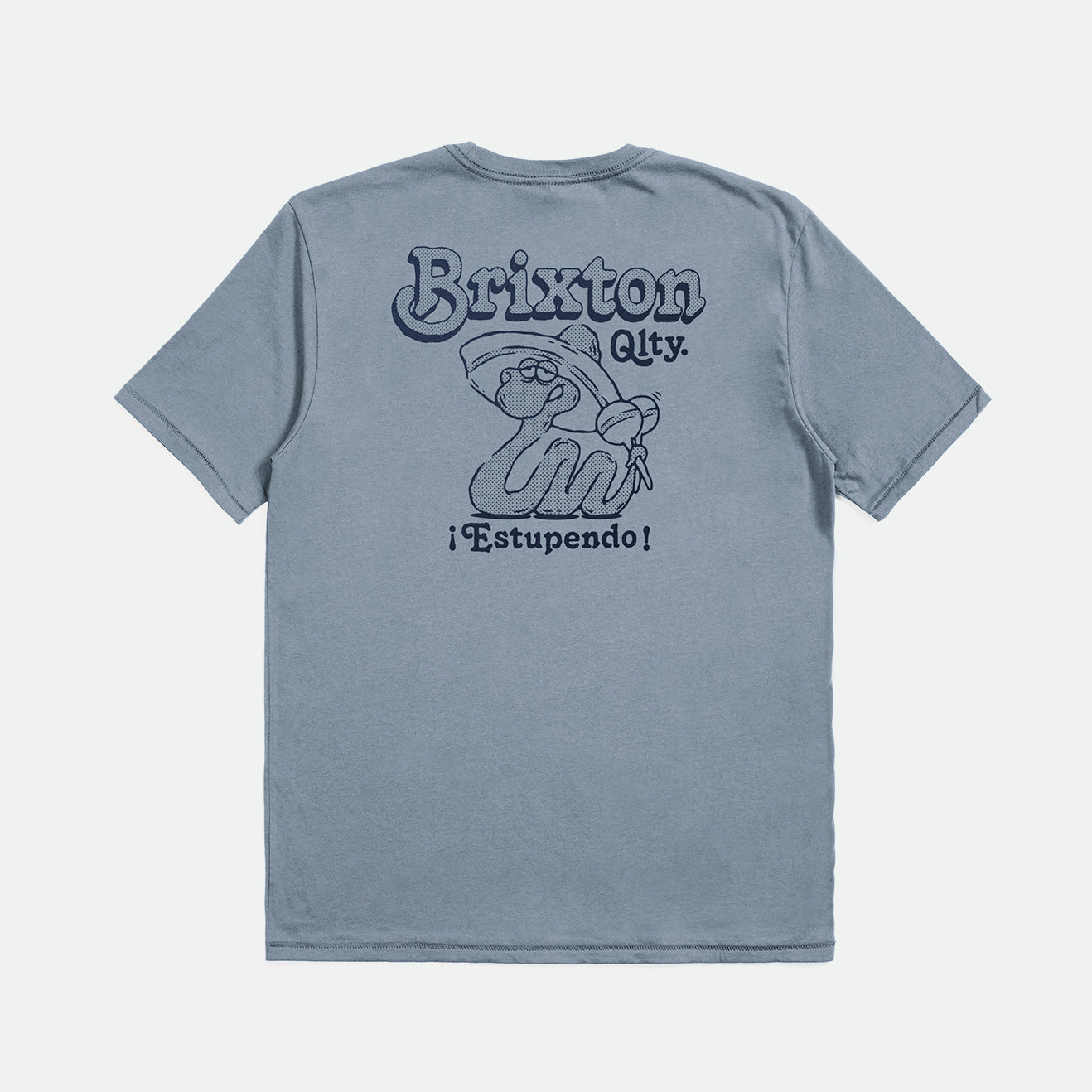 ESTUPENDO S/S TLRT-DUSTY BLUE