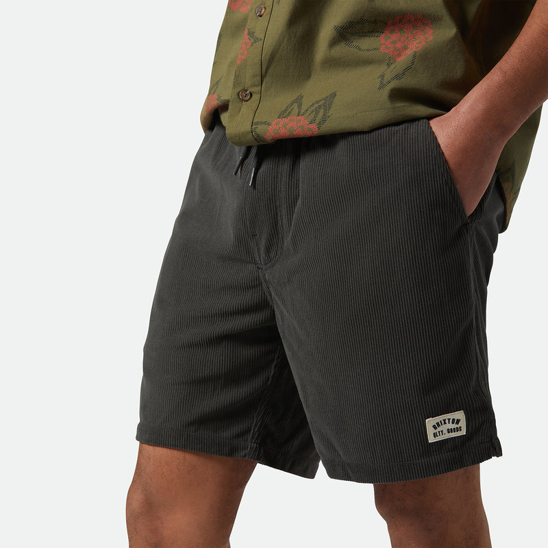 EVERYDAY CORDUROY SHORT-WASHED BLACK