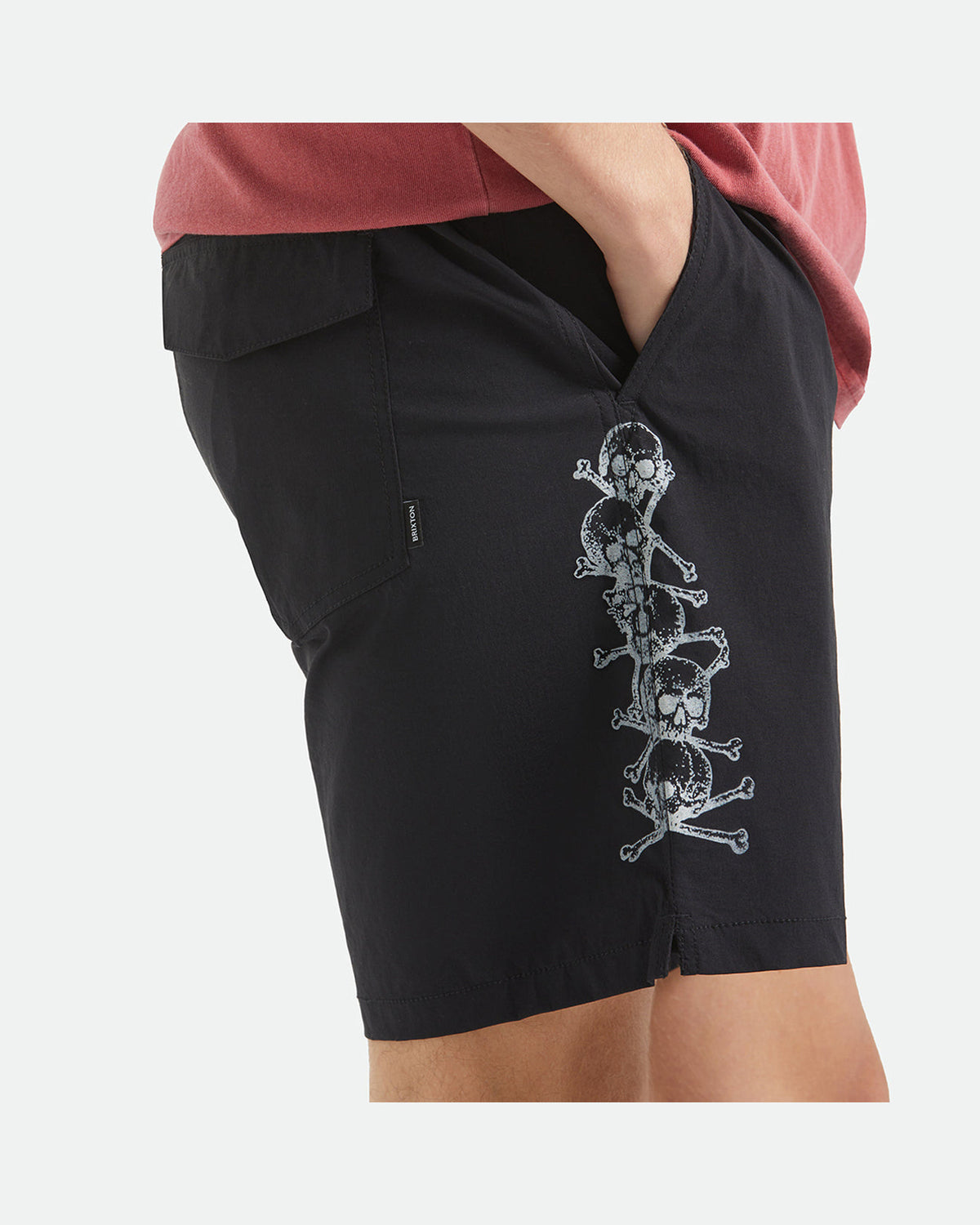 EVERYDAY HYBRID SHORT 7" - BLACK/WHITE