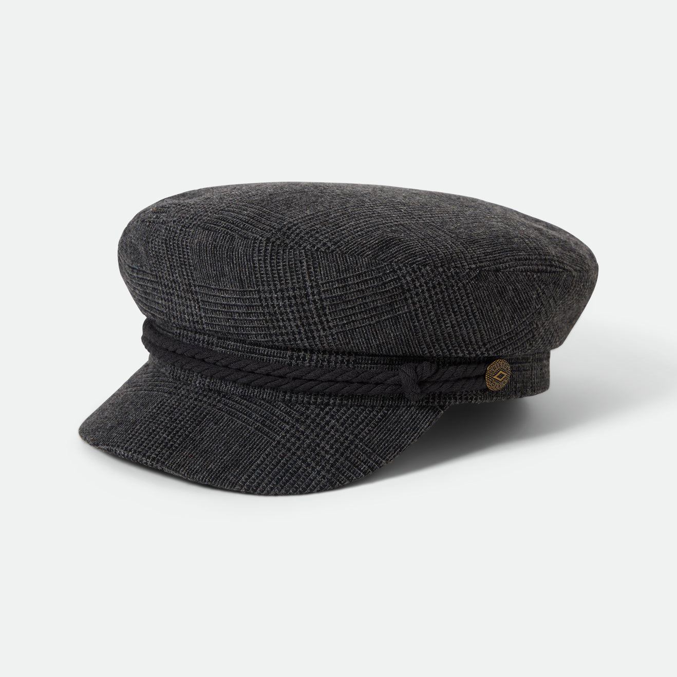 FIDDLER CAP - GREY SHADOW PLAID