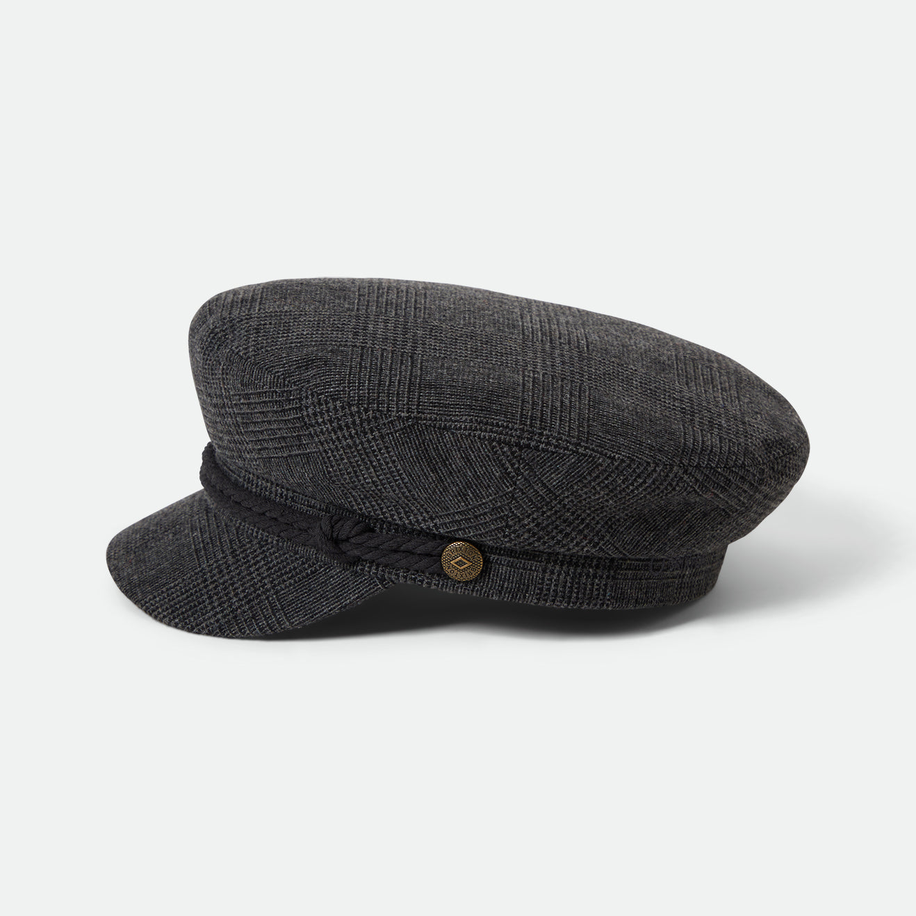 FIDDLER CAP - GREY SHADOW PLAID