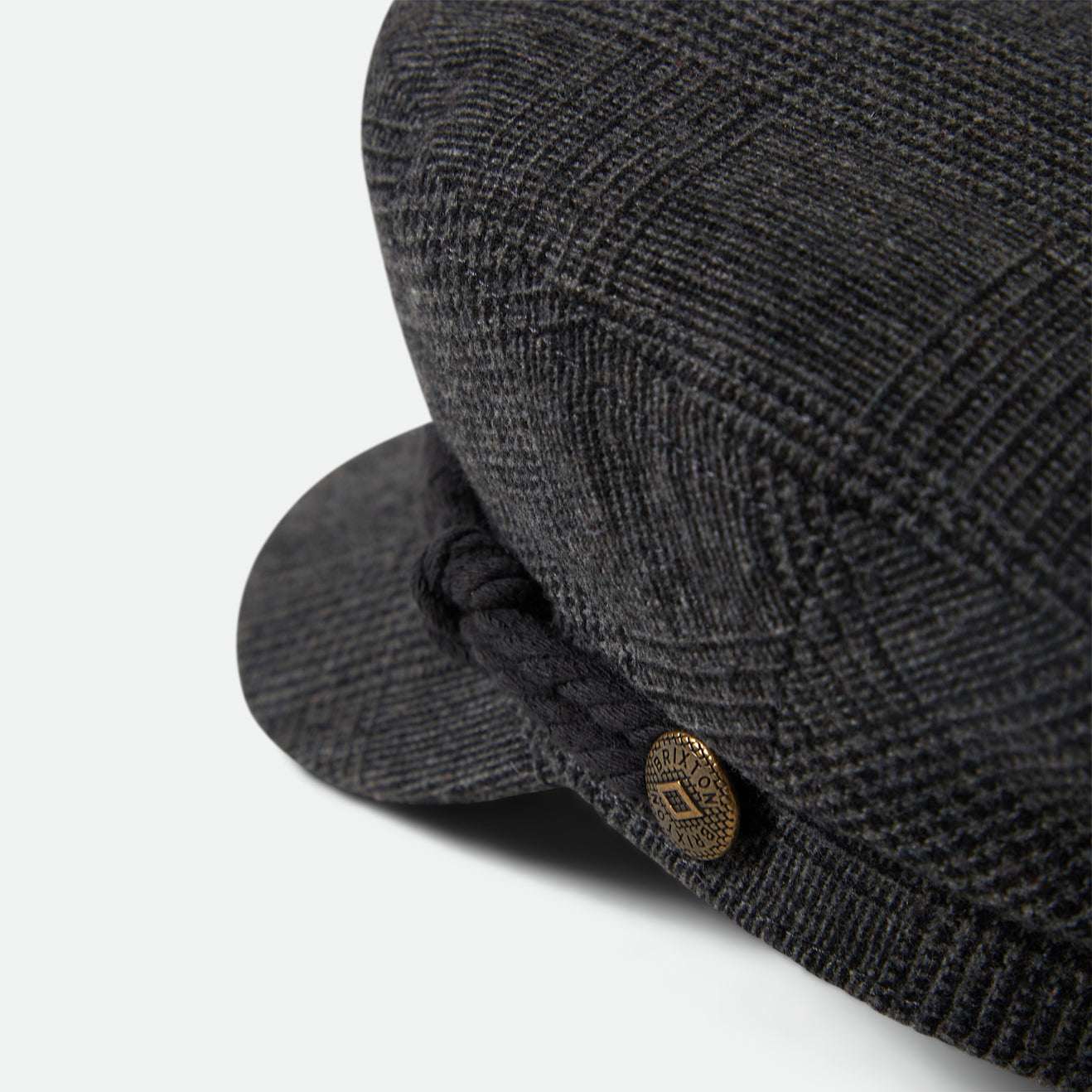 FIDDLER CAP - GREY SHADOW PLAID