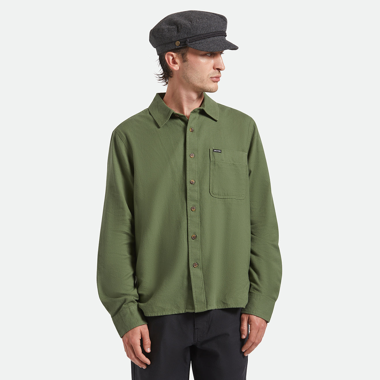 FIDDLER CAP - GREY SHADOW PLAID