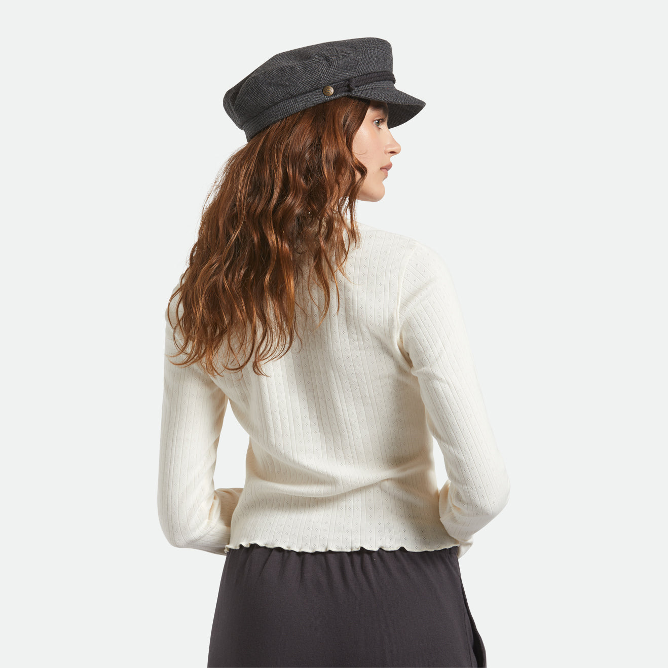 FIDDLER CAP - GREY SHADOW PLAID