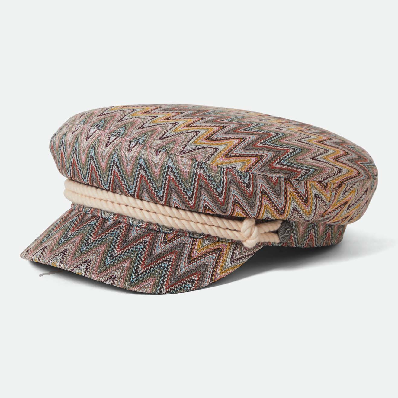 FIDDLER CAP - MULTI COLOR ZIGZAG