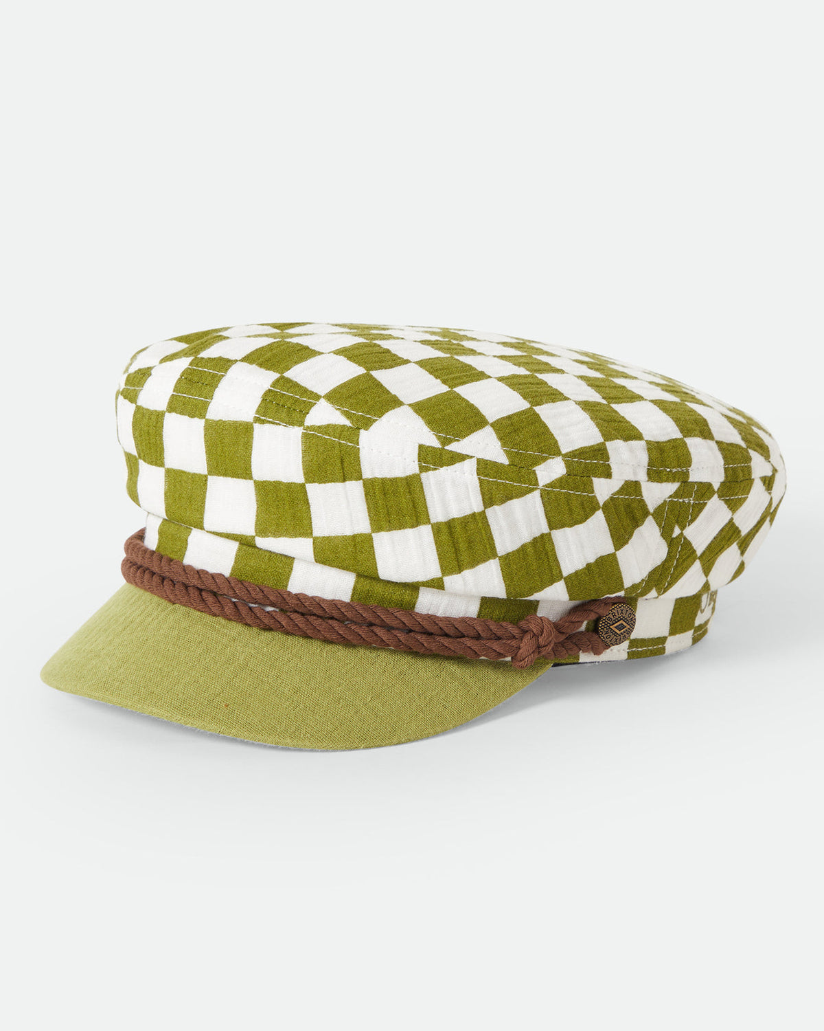 FIDDLER CAP - SUBLIME GREEN CHECKER BOARD