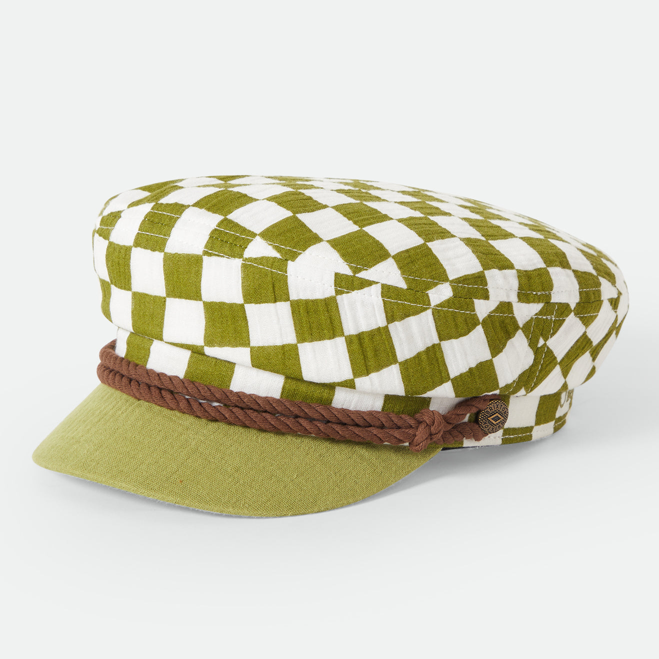 FIDDLER CAP - SUBLIME GREEN CHECKER BOARD