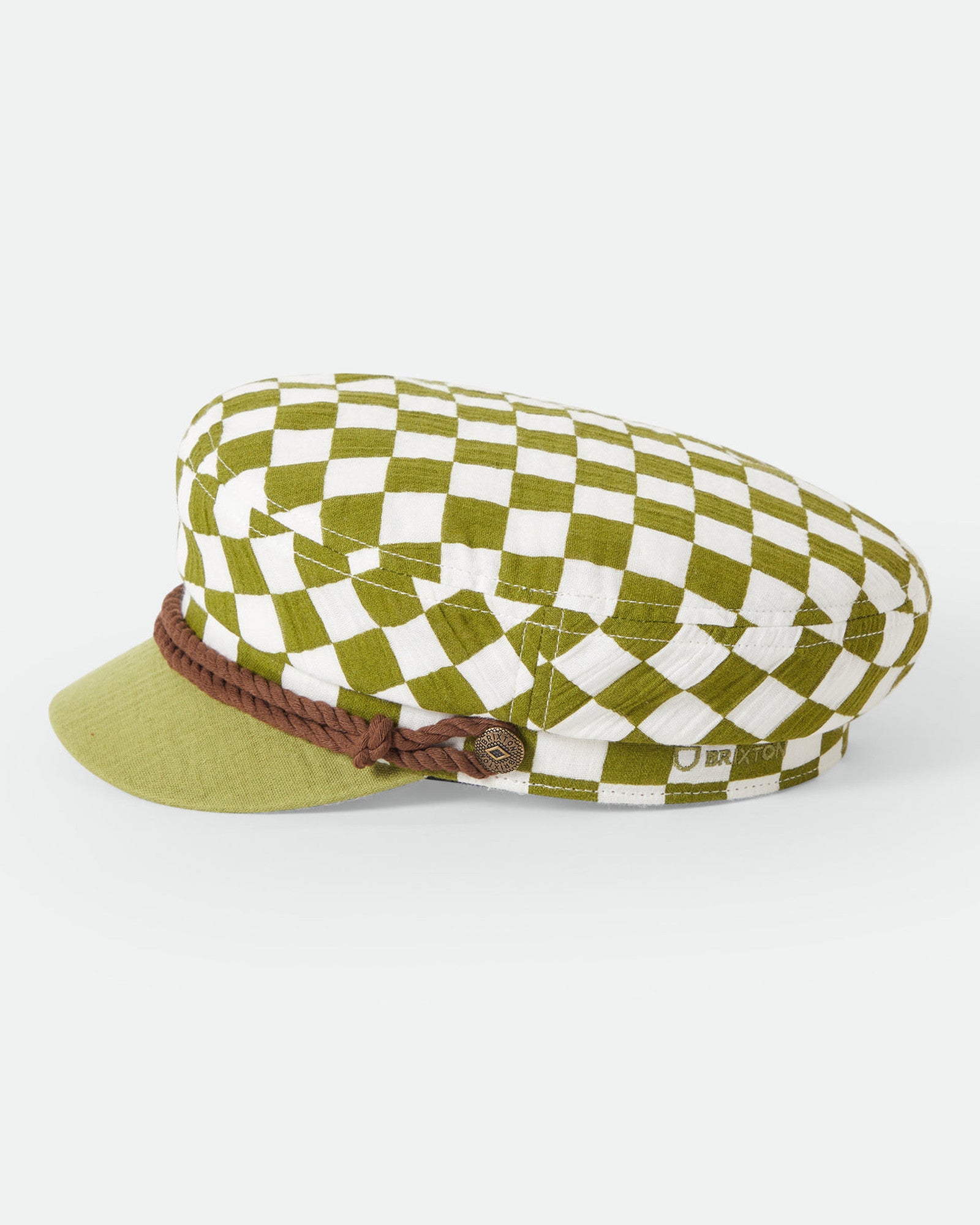 FIDDLER CAP - SUBLIME GREEN CHECKER BOARD