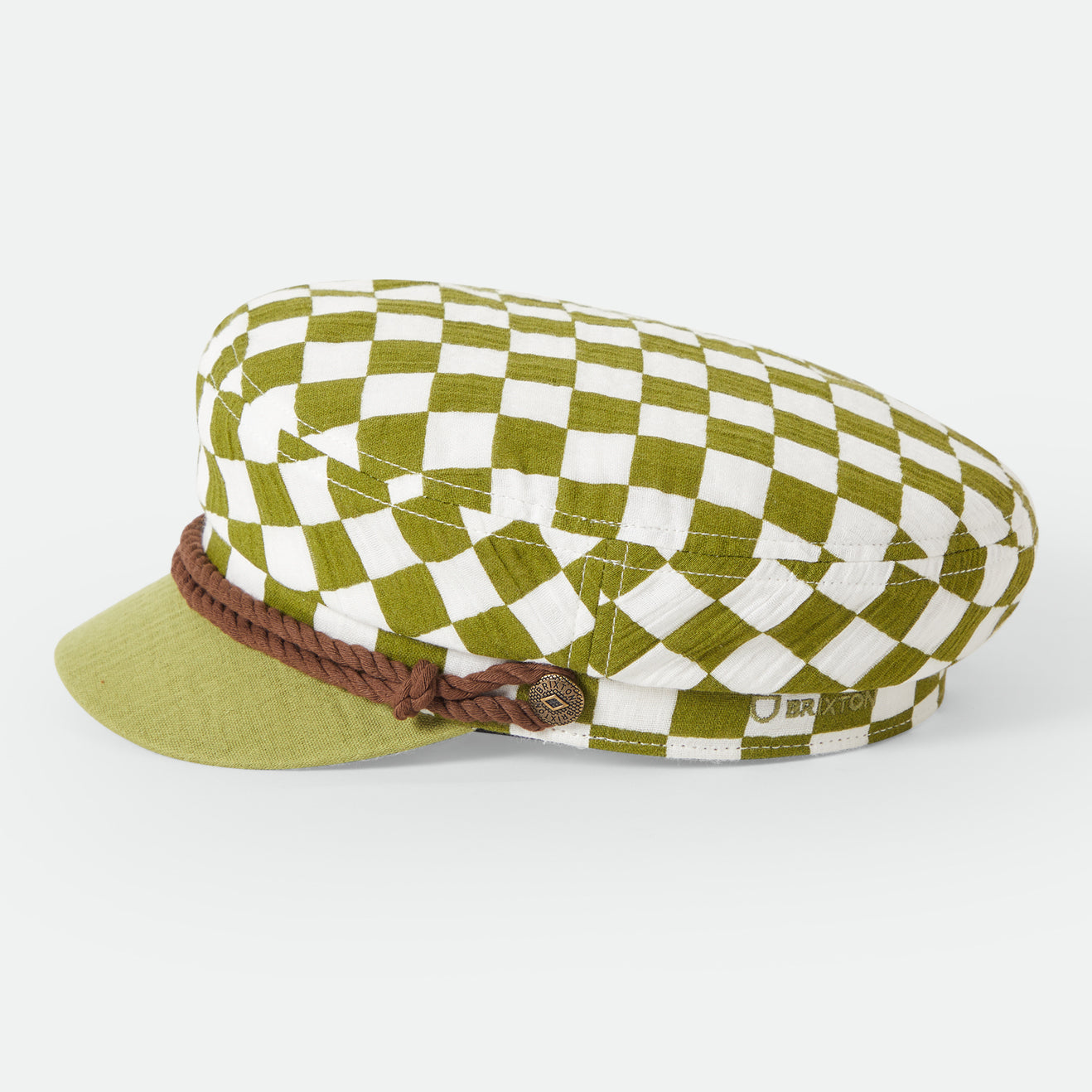 FIDDLER CAP - SUBLIME GREEN CHECKER BOARD