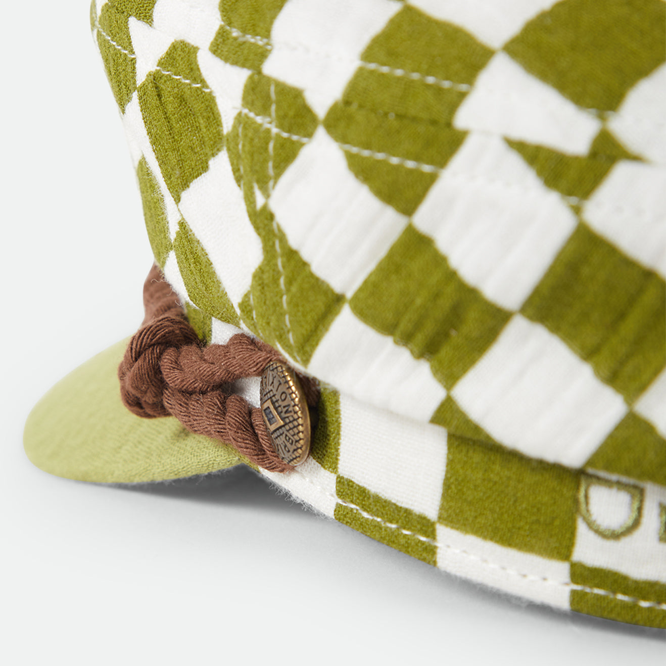 FIDDLER CAP - SUBLIME GREEN CHECKER BOARD