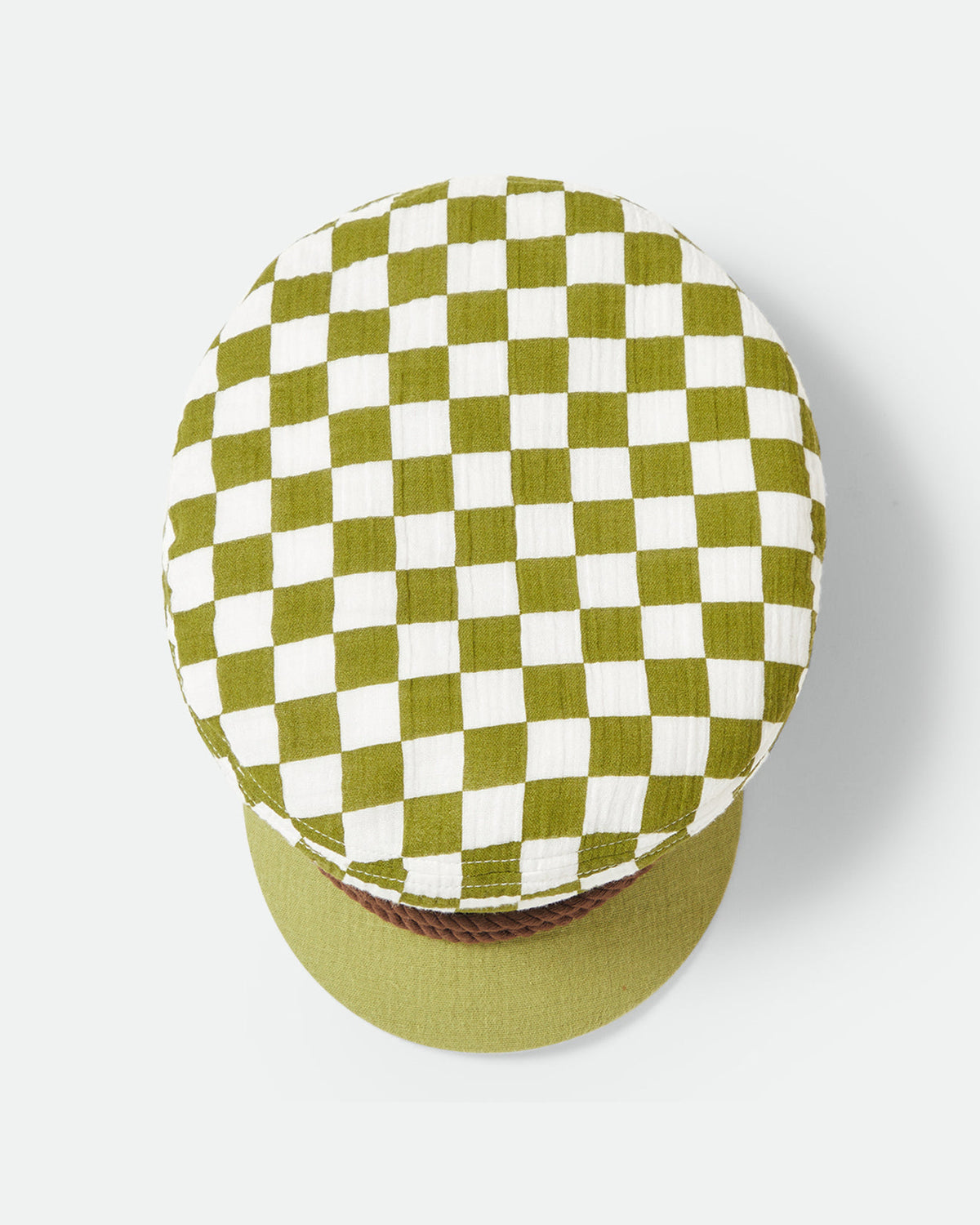 FIDDLER CAP - SUBLIME GREEN CHECKER BOARD