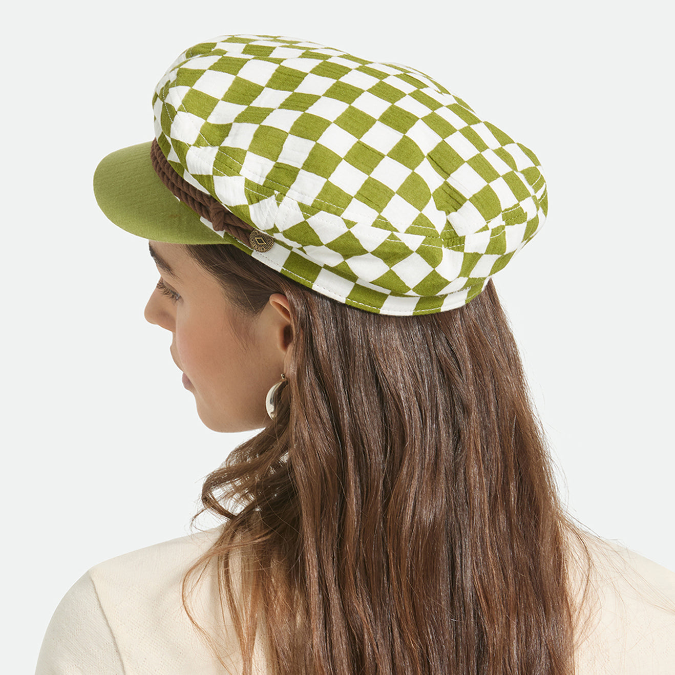 FIDDLER CAP - SUBLIME GREEN CHECKER BOARD