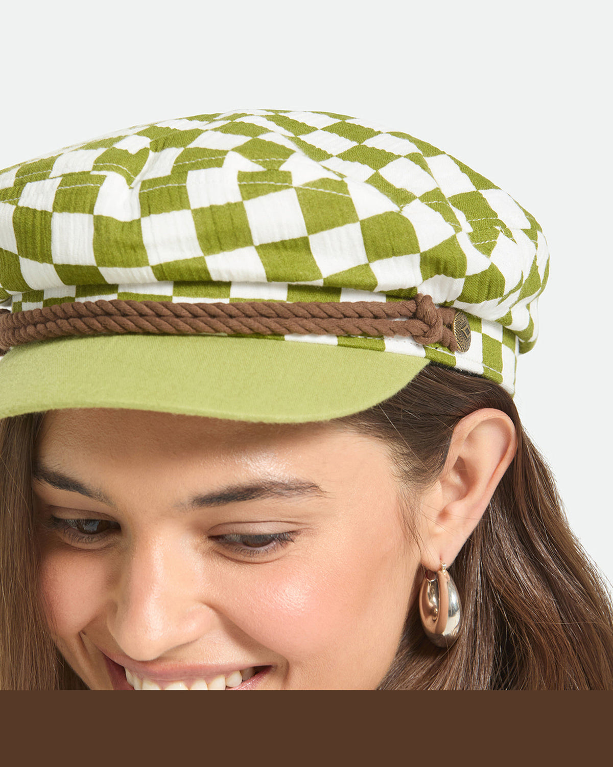 FIDDLER CAP - SUBLIME GREEN CHECKER BOARD