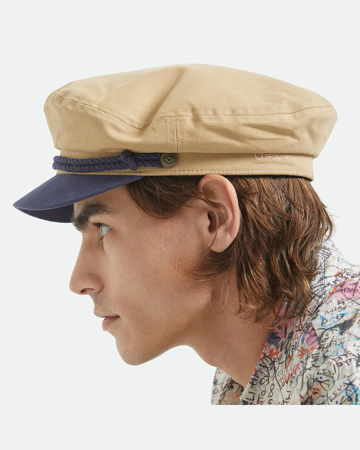 FIDDLER CAP - SAND/WASHED NAVY