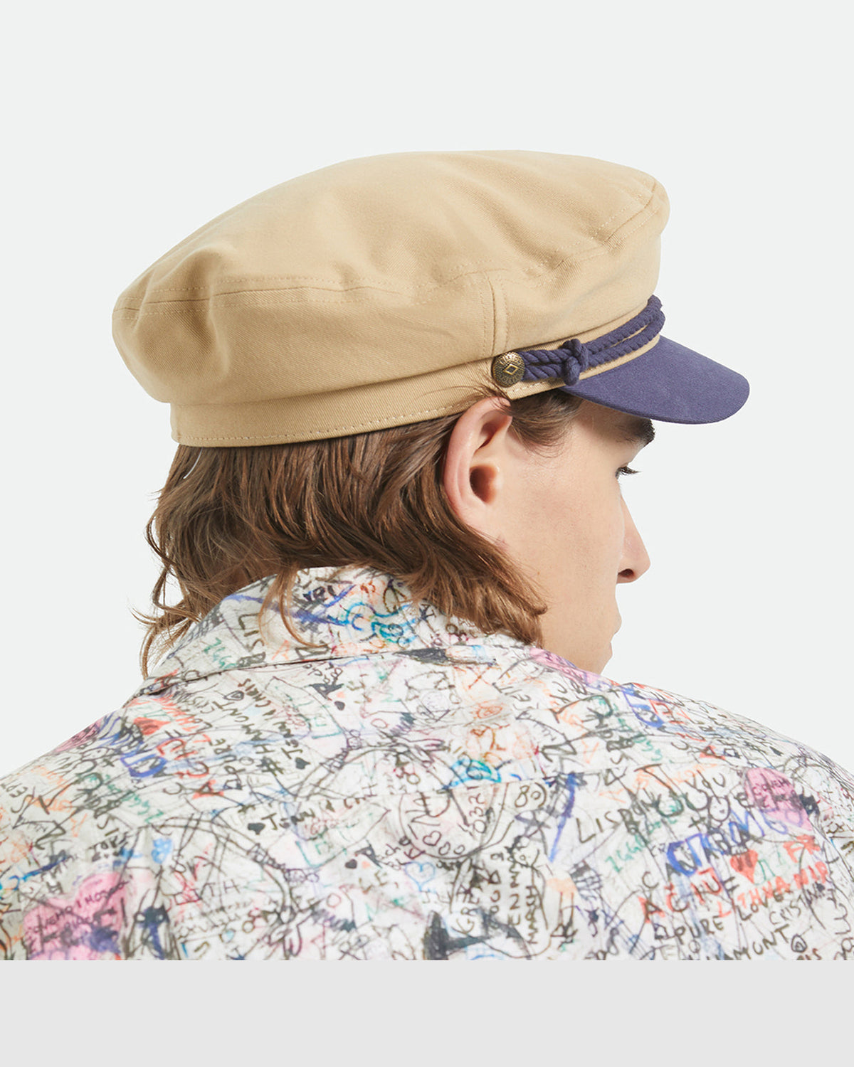 FIDDLER CAP - SAND/WASHED NAVY