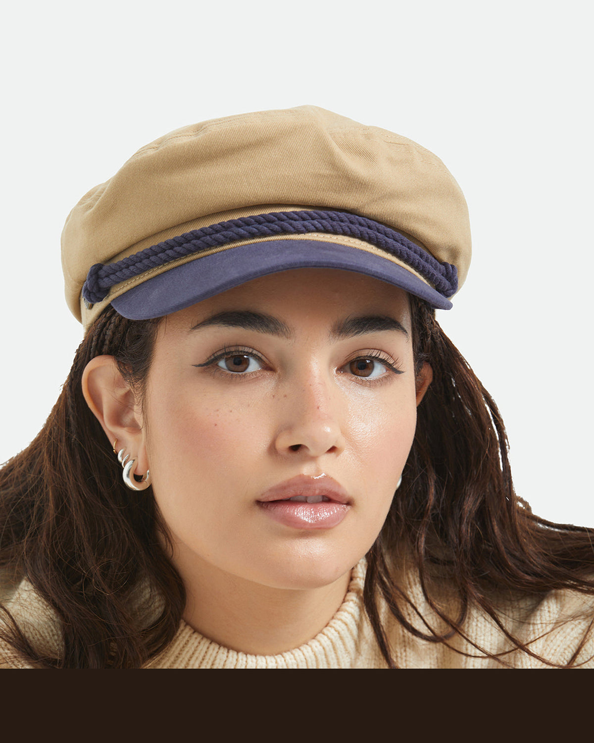 FIDDLER CAP - SAND/WASHED NAVY