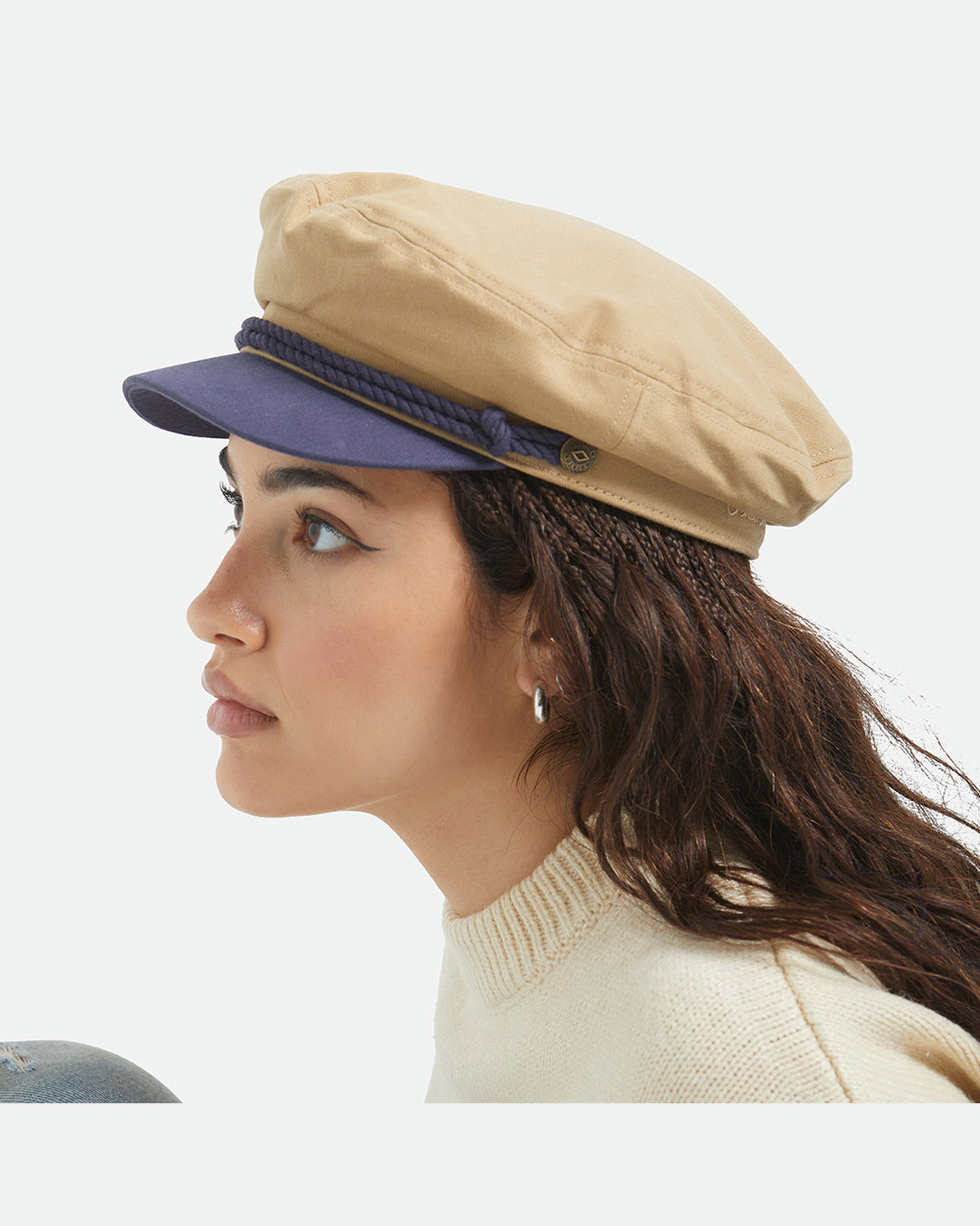 FIDDLER CAP - SAND/WASHED NAVY