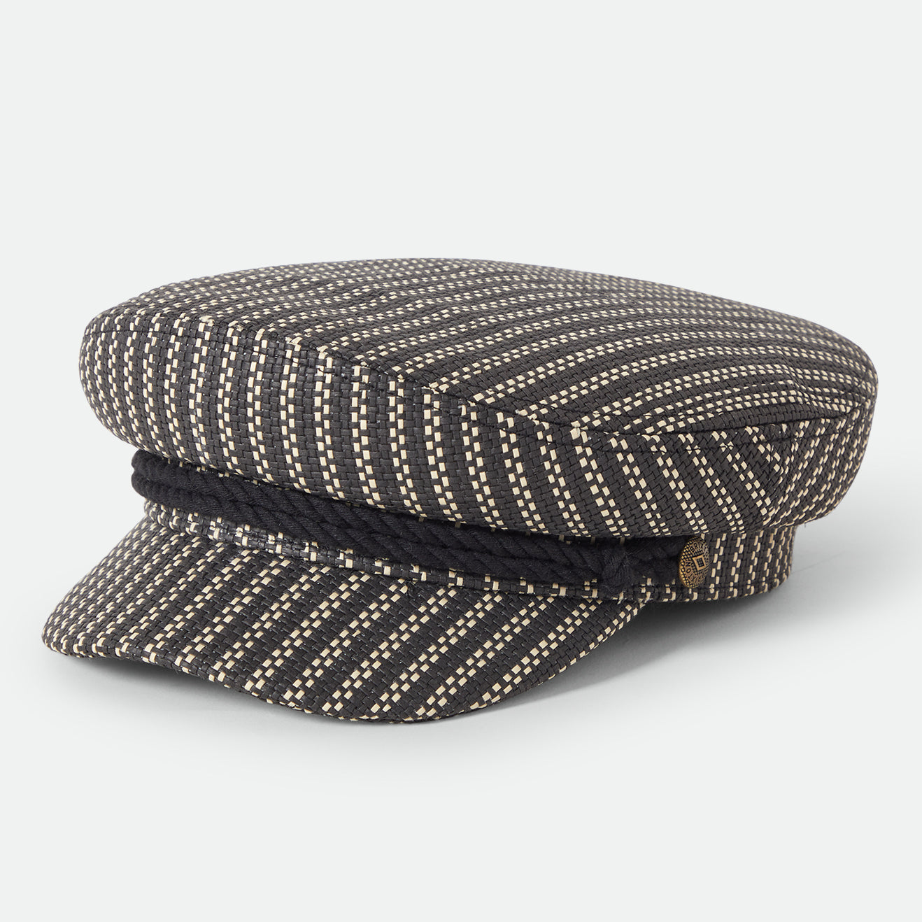 FIDDLER LW CAP - BLACK/NATURAL STRAW