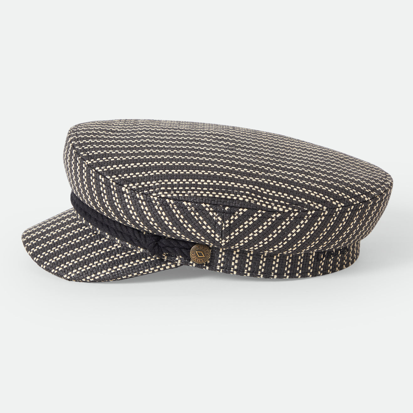 FIDDLER LW CAP - BLACK/NATURAL STRAW