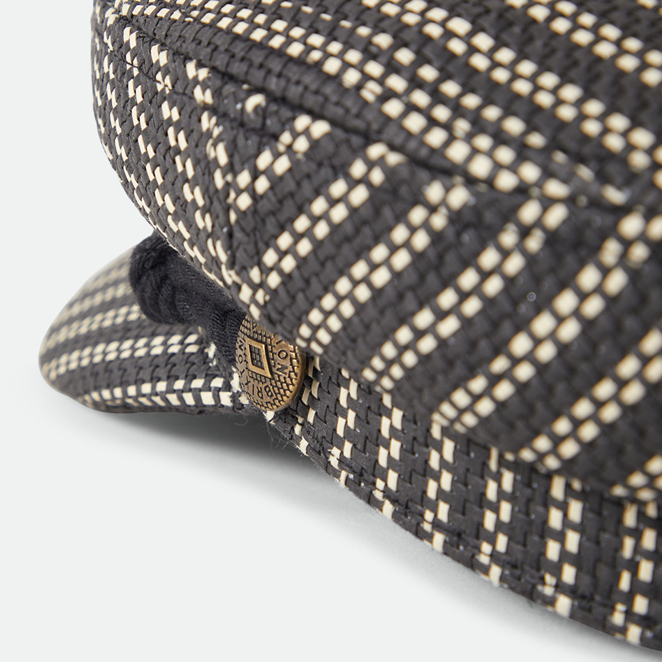FIDDLER LW CAP - BLACK/NATURAL STRAW