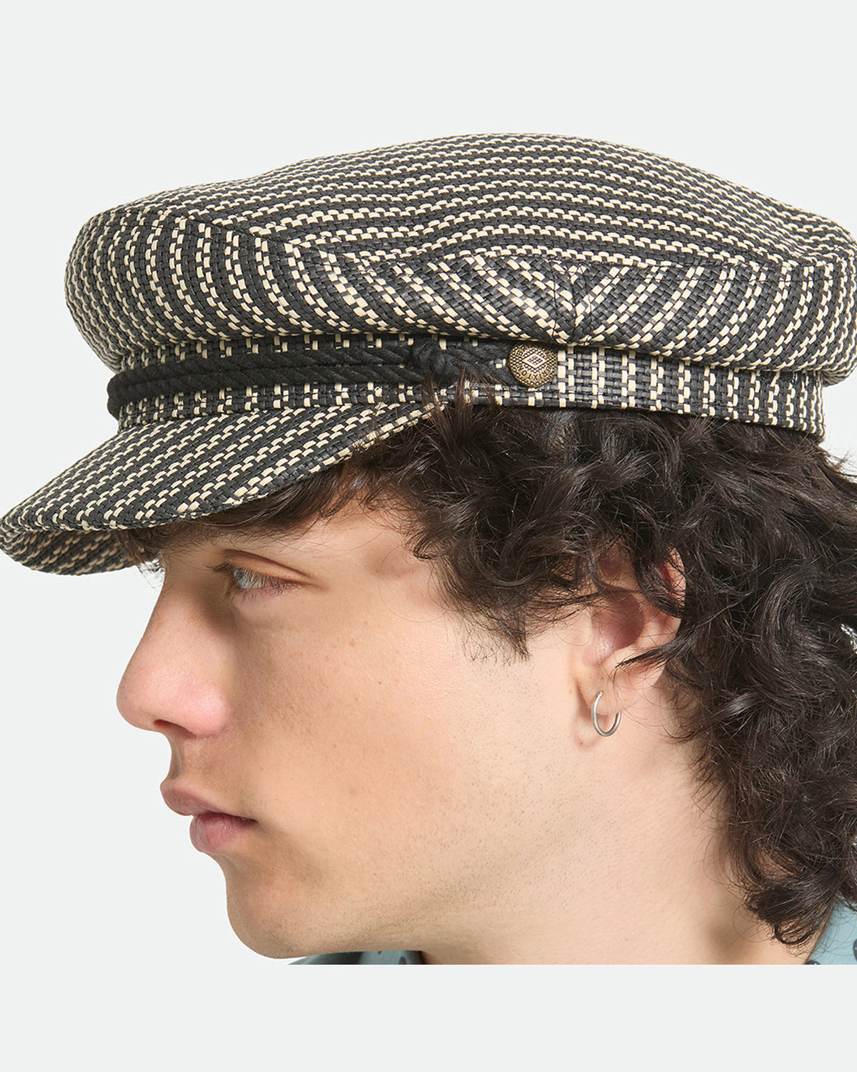 FIDDLER LW CAP - BLACK/NATURAL STRAW
