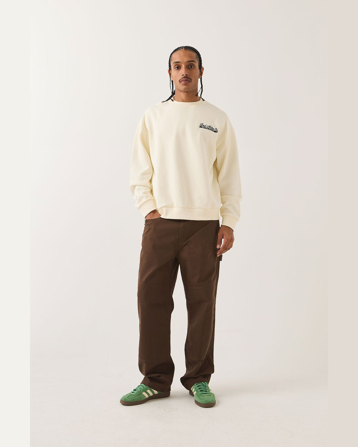 FORD 71 PICKUP CREW FLEECE - WIMBLEDON WHITE