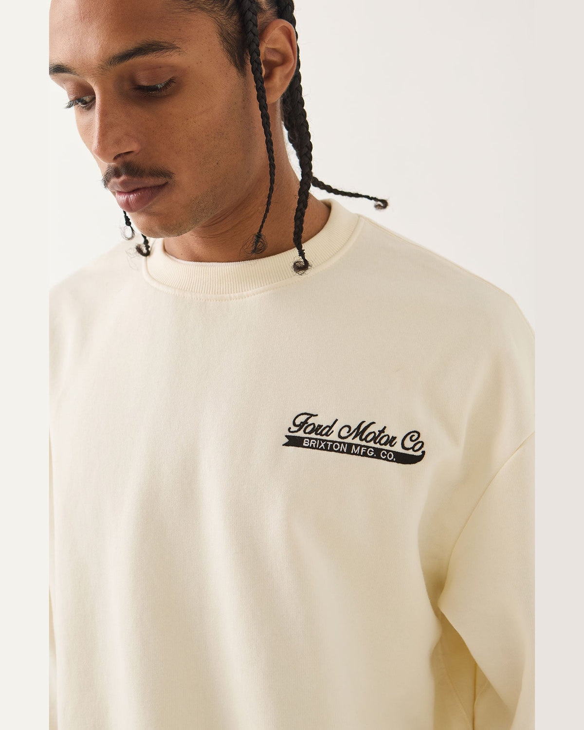 FORD 71 PICKUP CREW FLEECE - WIMBLEDON WHITE
