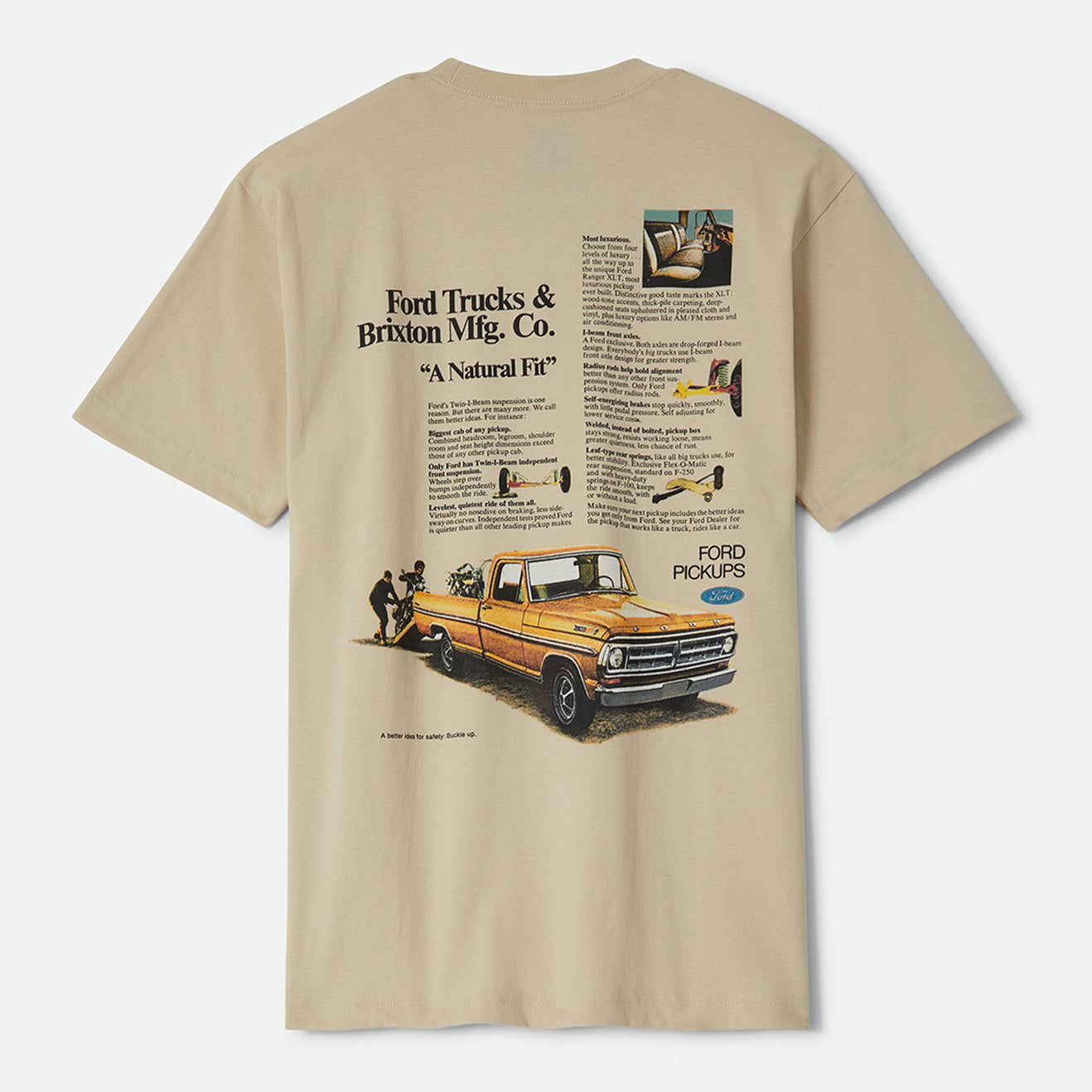 FORD 71 PICKUP S/S TEE - WIMBLEDON WHITE