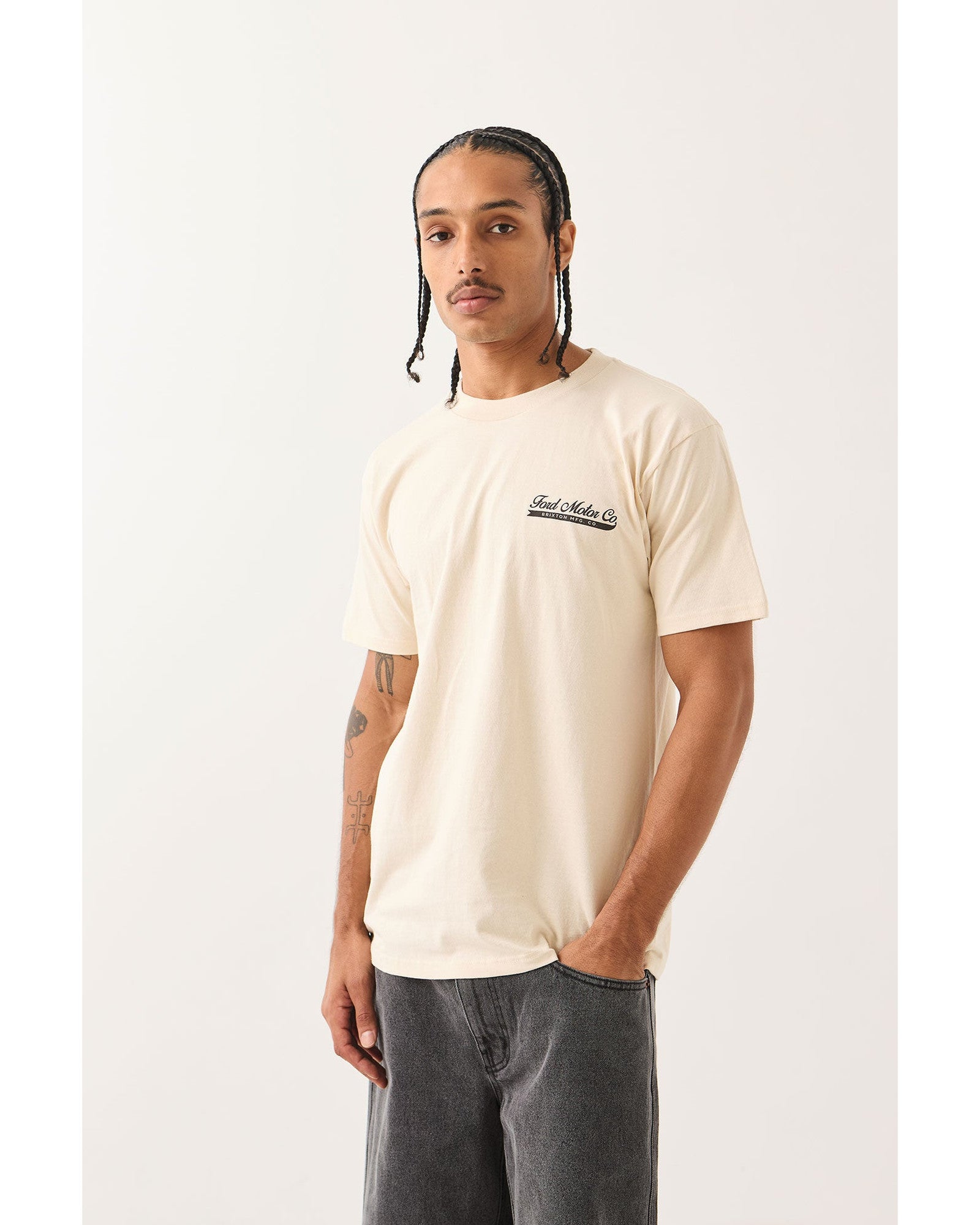 FORD 71 PICKUP S/S TEE - WIMBLEDON WHITE