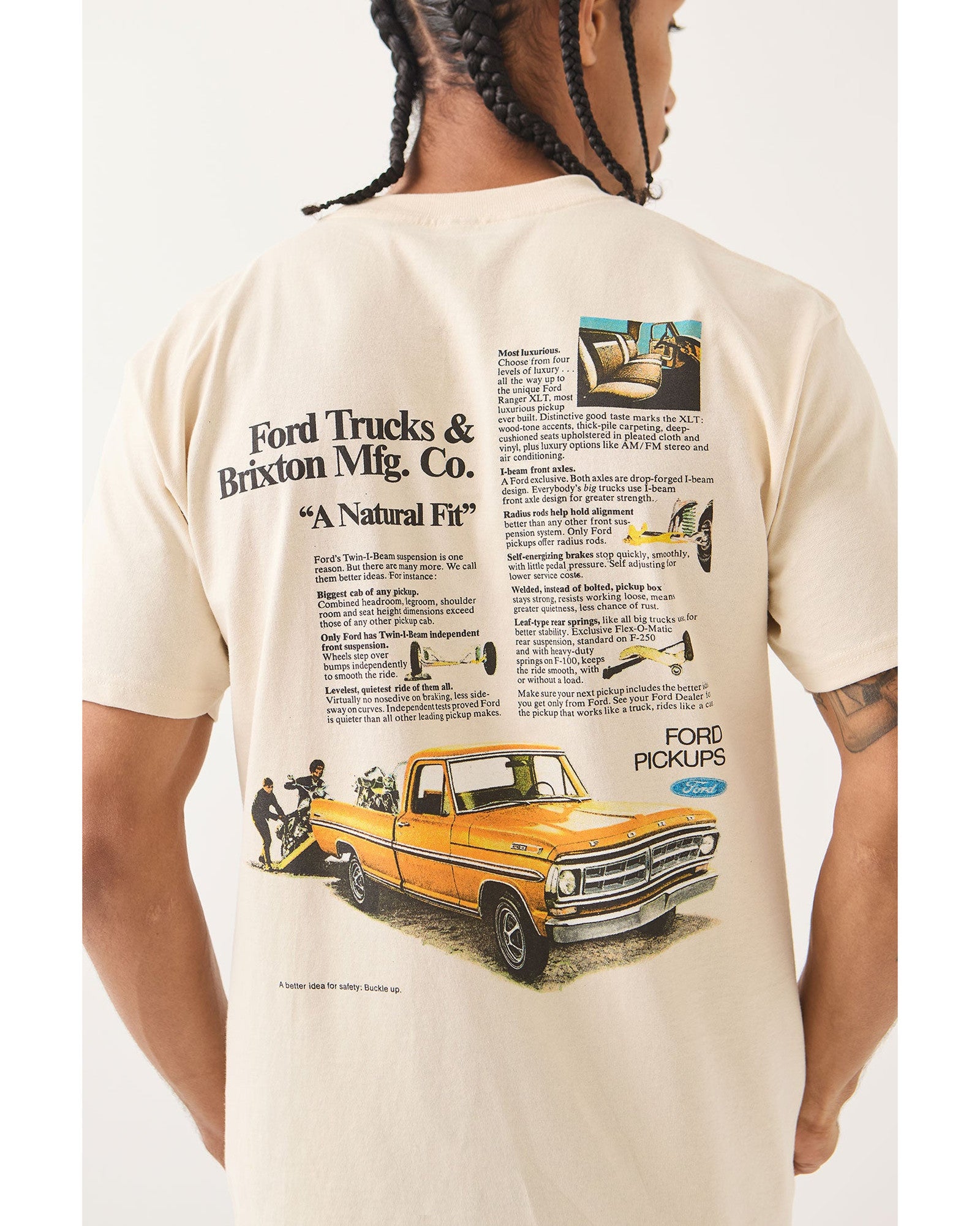 FORD 71 PICKUP S/S TEE - WIMBLEDON WHITE