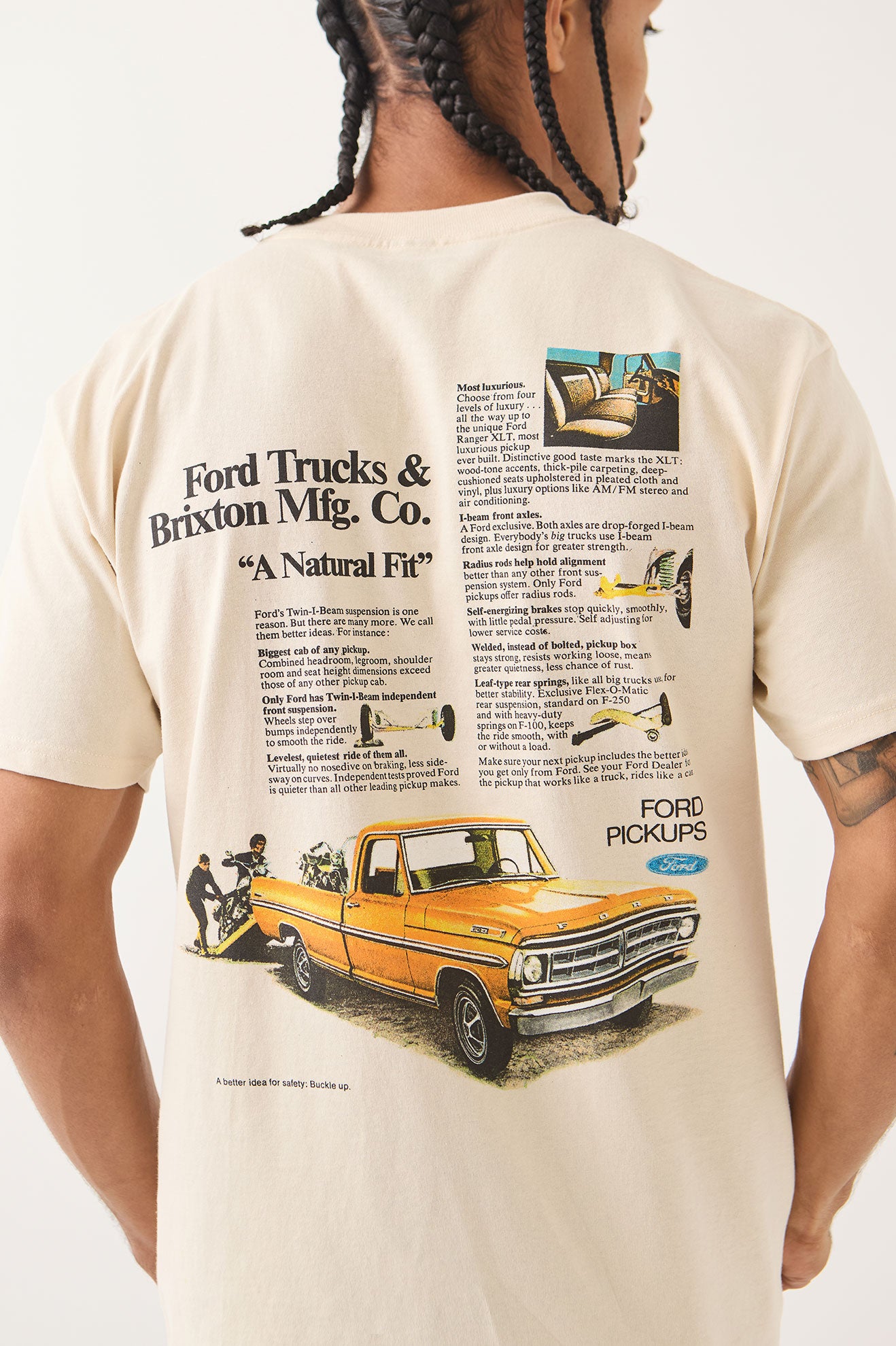 FORD 71 PICKUP S/S TEE - WIMBLEDON WHITE