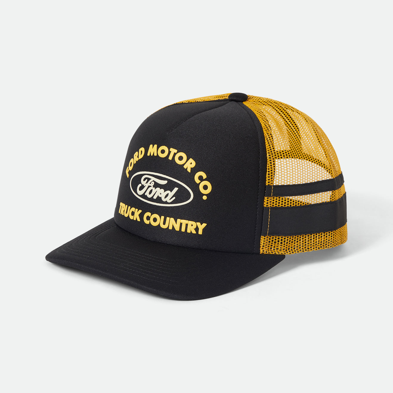 FORD BUILT TOUGH MP TRUCKER HAT - BURNT RUBBER/EMPIRE YELLOW