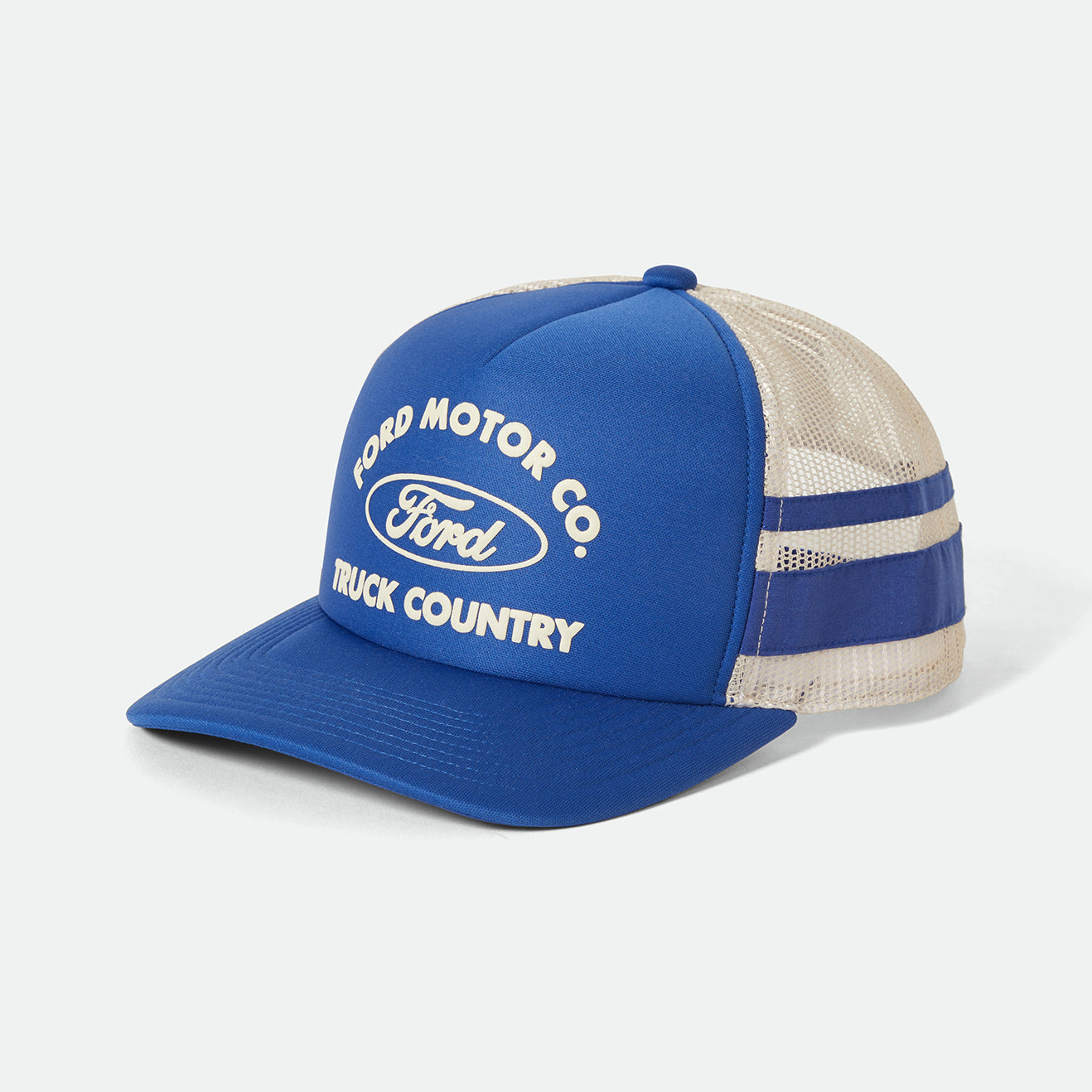 FORD BUILT TOUGH MP TRUCKER HAT - FORD BLUE/WIMBLETON WHITE