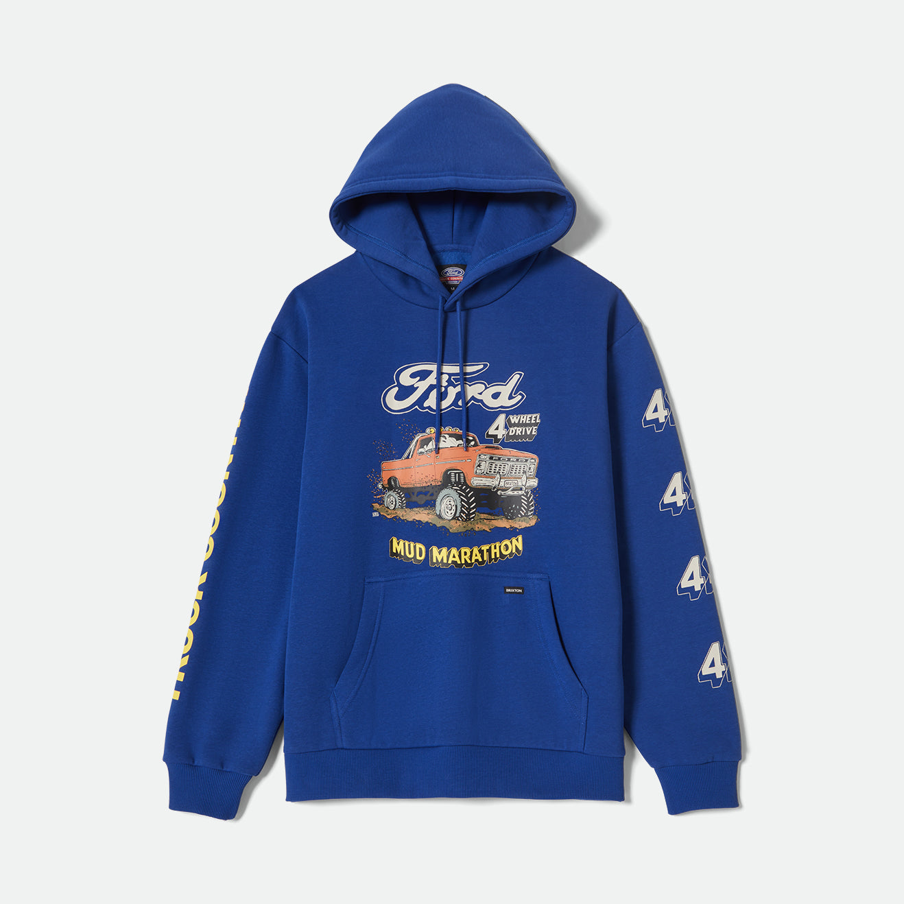 FORD MUD MARATHON FLEECE HOODIE - FORD BLUE
