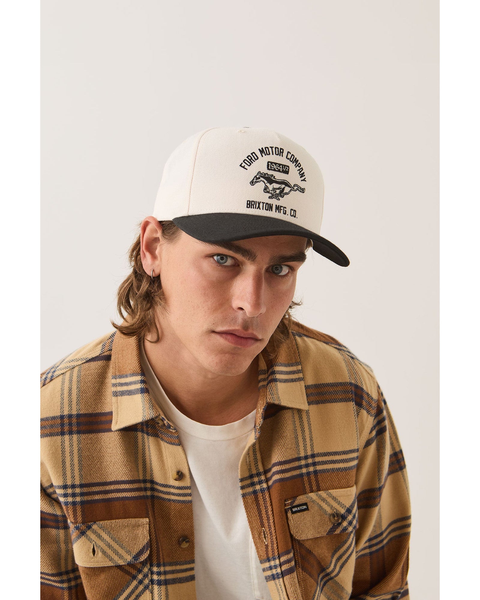 FORD MUSTANG SNAPBACK - WIMBLEDONE WHITE/BURNT RUBBER