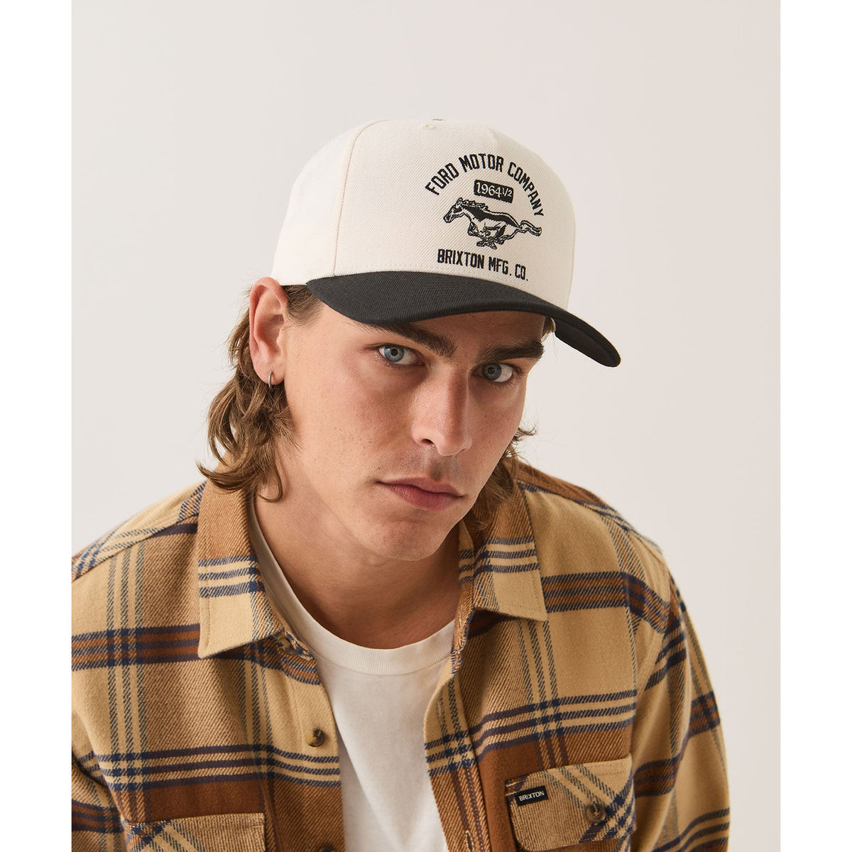 FORD MUSTANG SNAPBACK - WIMBLEDONE WHITE/BURNT RUBBER
