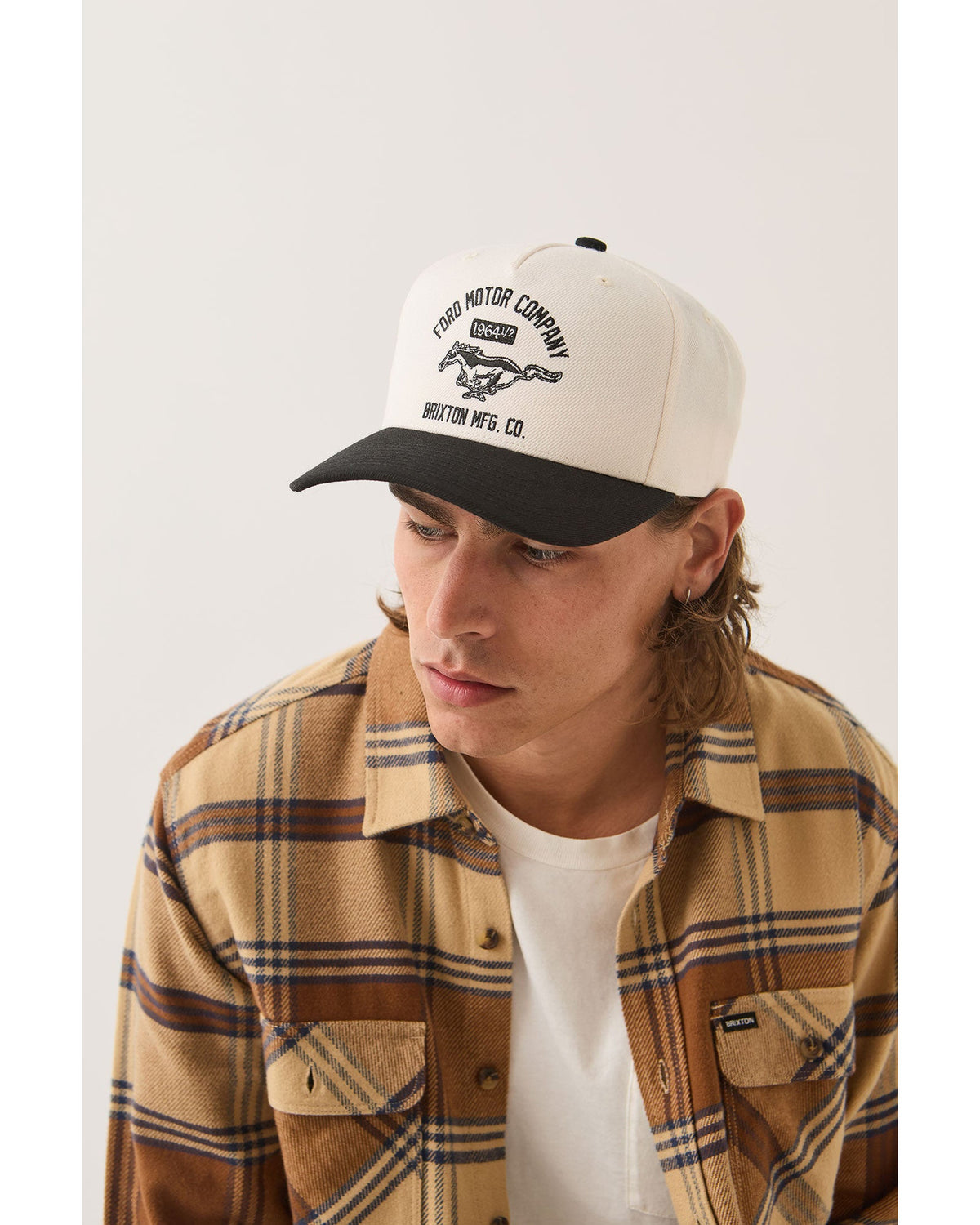 FORD MUSTANG SNAPBACK - WIMBLEDONE WHITE/BURNT RUBBER