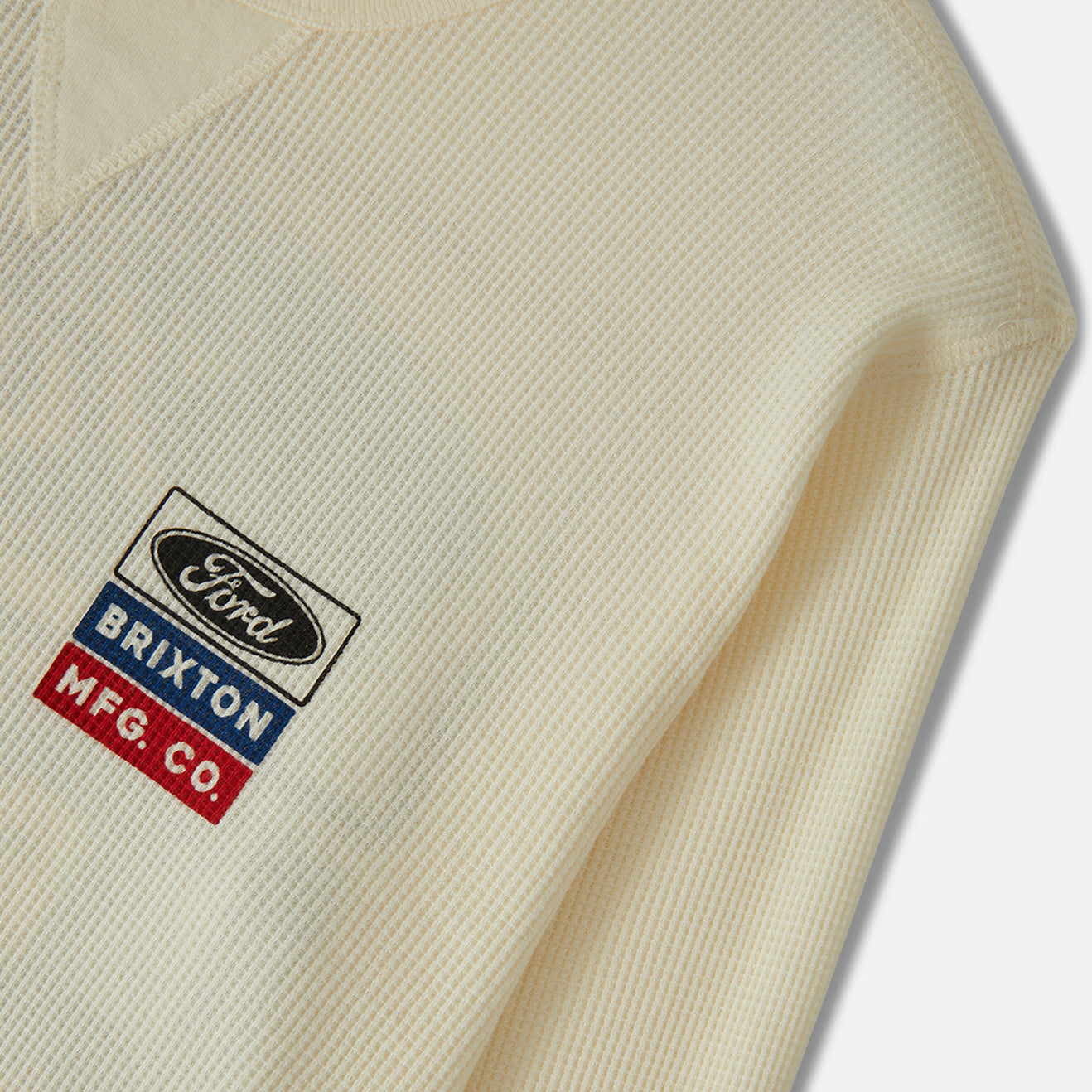 FORD SERVICE DEPT WAFFLE L/S - WIMBLEDON WHITE