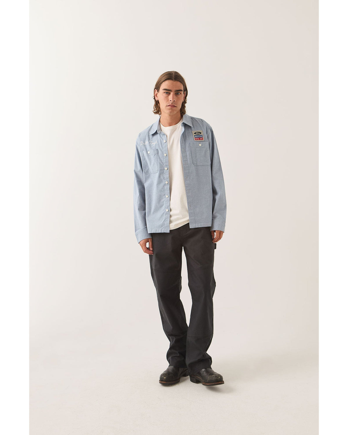 FORD SERVICE DEPT WORKSHIRT - BLUE CHAMBRAY