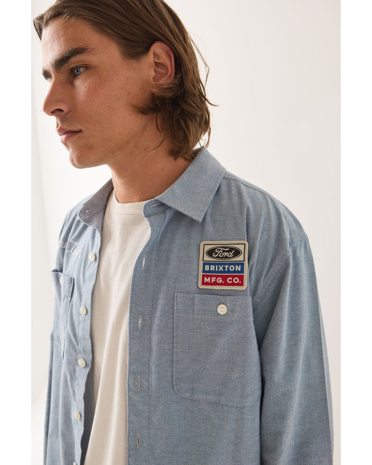 FORD SERVICE DEPT WORKSHIRT - BLUE CHAMBRAY